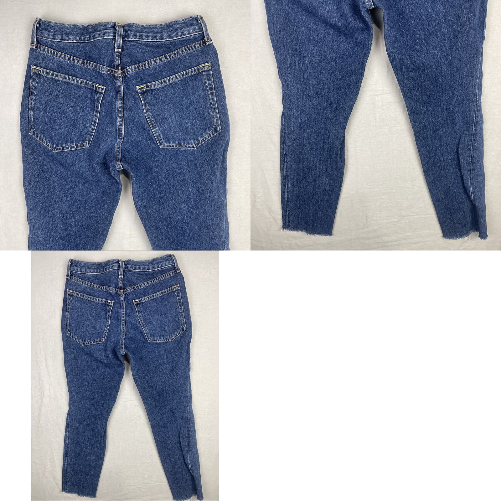 Rag & Bone rag & bone Jeans Womens 25 High Rise Raw Edge Tapered Skinny Dark Stone Blue Denim 5-Pocket Mens Womens Boys Girls Size 26" / US 2 / IT 38 - 8 Thumbnail
