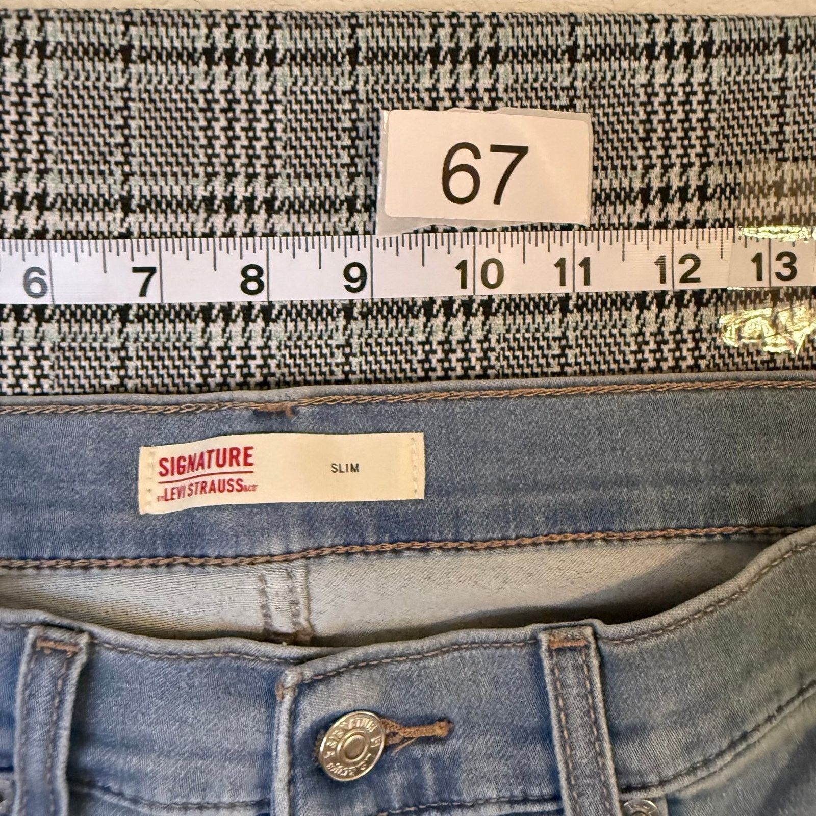 Levi's Signature Levi Strauss Men Jeans Light Wash Denim Slim 34x32 Size US 34 / EU 50 - 3 Thumbnail