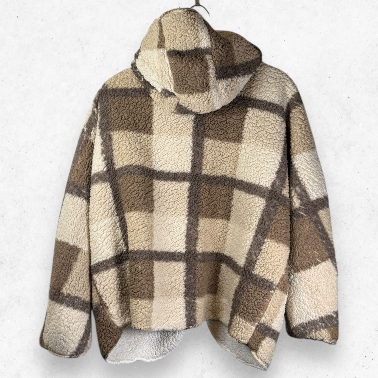 Other Sweet Rain Fuzzy Teddy Cardigan Open Front Hooded Brown L Size L / US 10 / IT 46 - 2 Thumbnail