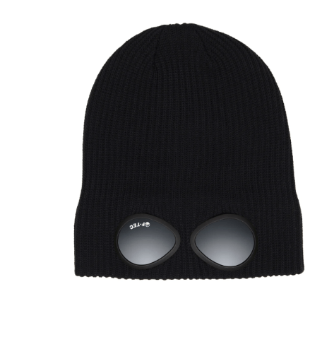 Fuck The Population FTP F-Tec Goggle Logo Beanie Black Size ONE SIZE - 2 Thumbnail