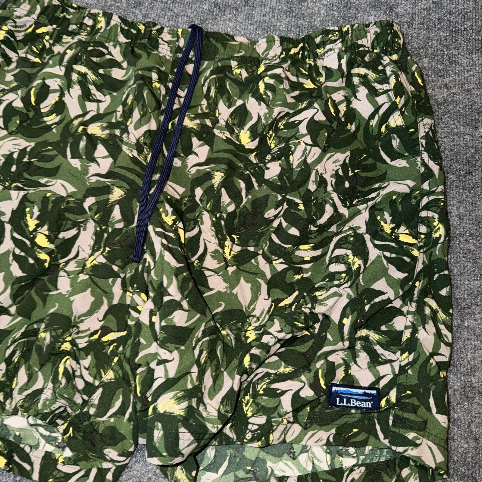 L.L. Bean L.L. Bean Nature Forest Swim Trunks Lined Mens LG/XL Size US 34 / EU 50 - 2 Thumbnail