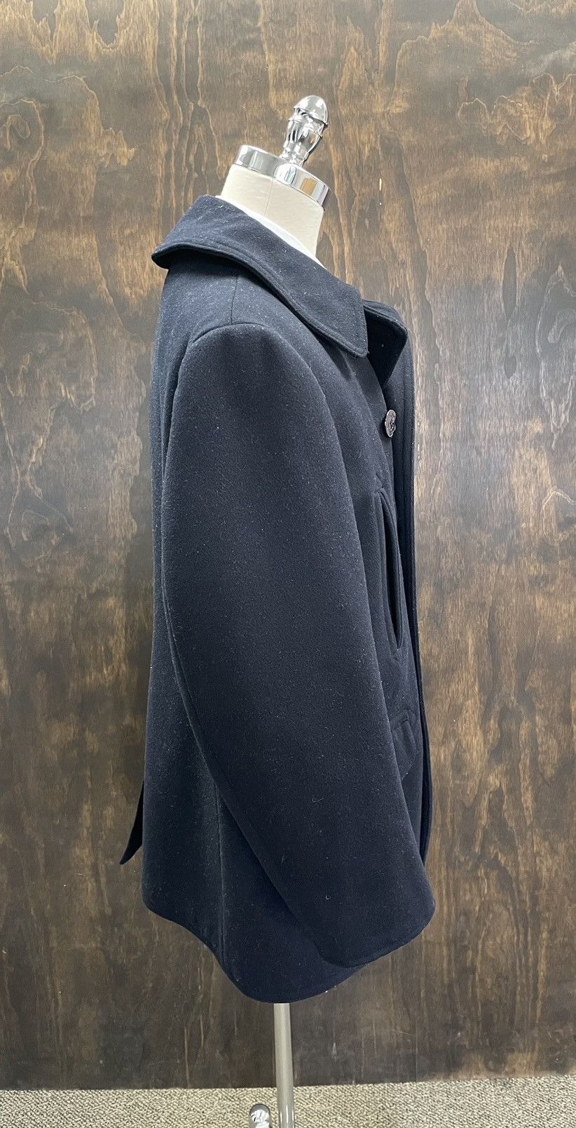 RRL Ralph Lauren Melton Wool Peacoat Size US XL / EU 56 / 4 - 7 Thumbnail