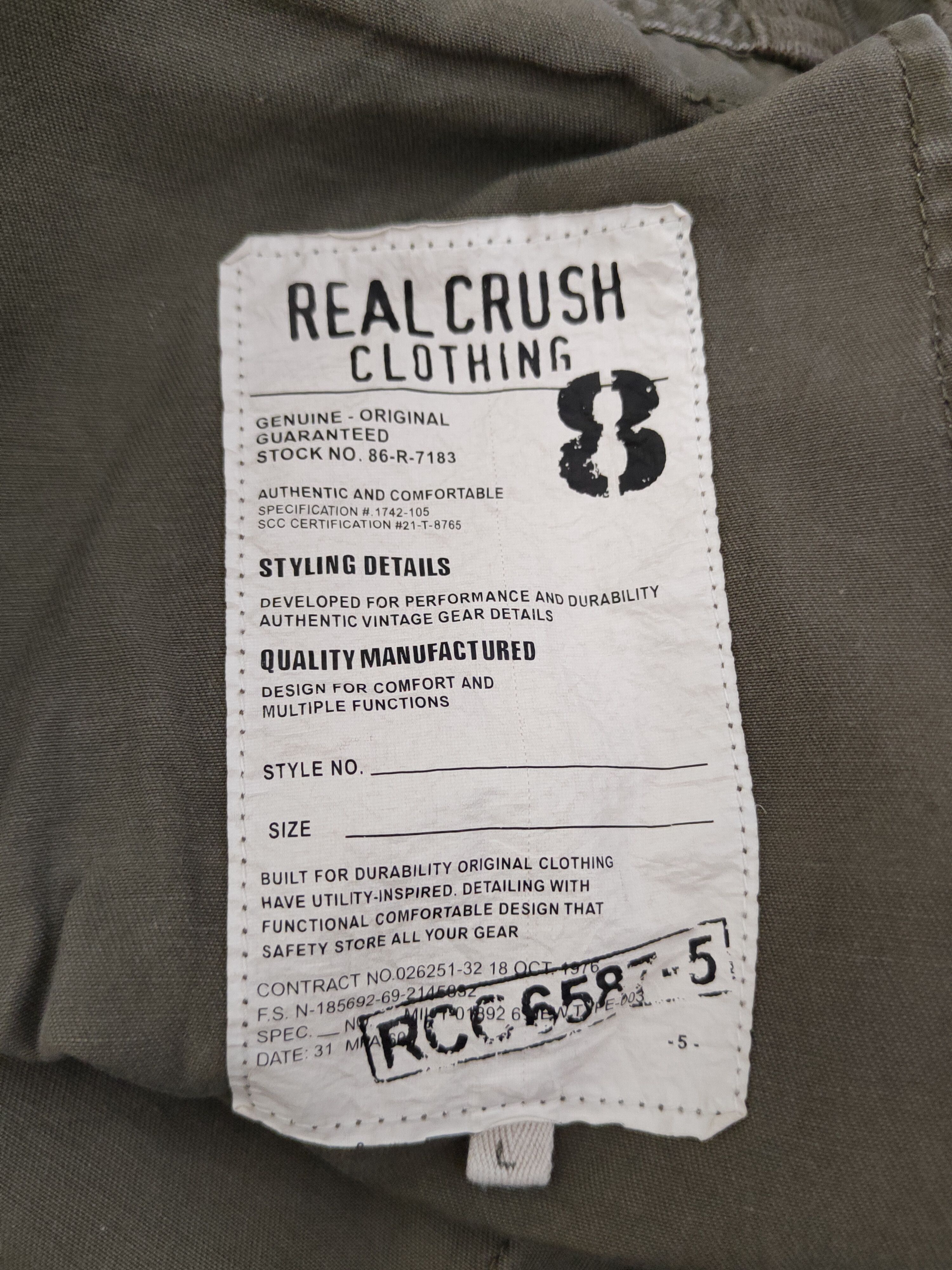 Japanese Brand DL Real Crush Clothing Olive Multipocket Cargo Pants #276 Size US 32 / EU 48 - 14 Thumbnail