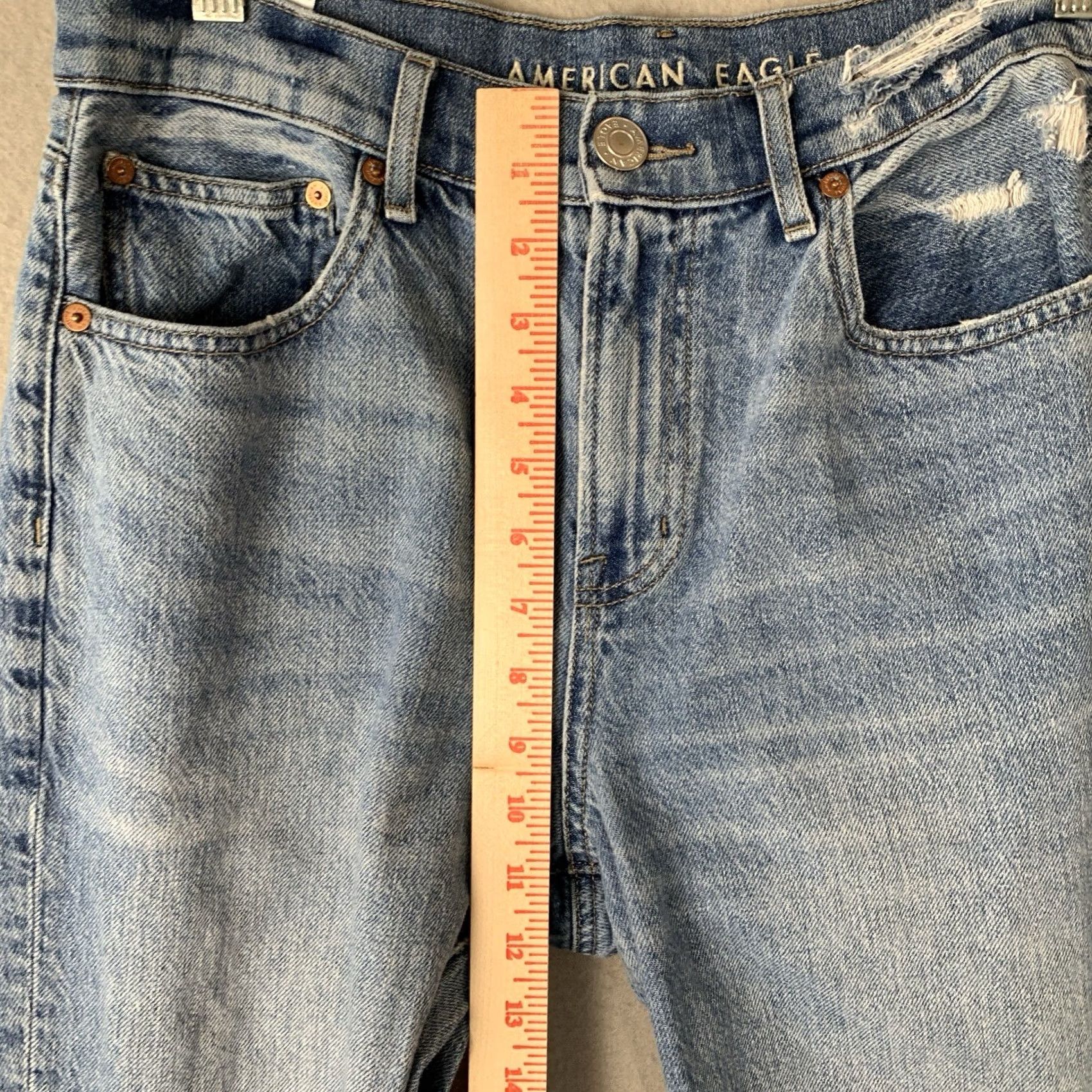 American Eagle Outfitters VINTAGE American Eagle Jeans 90s Bootcut Blue 10 Women Regular Denim Distressed Hipster Baroque Style? Size 32" / US 10 / IT 46 - 7 Thumbnail