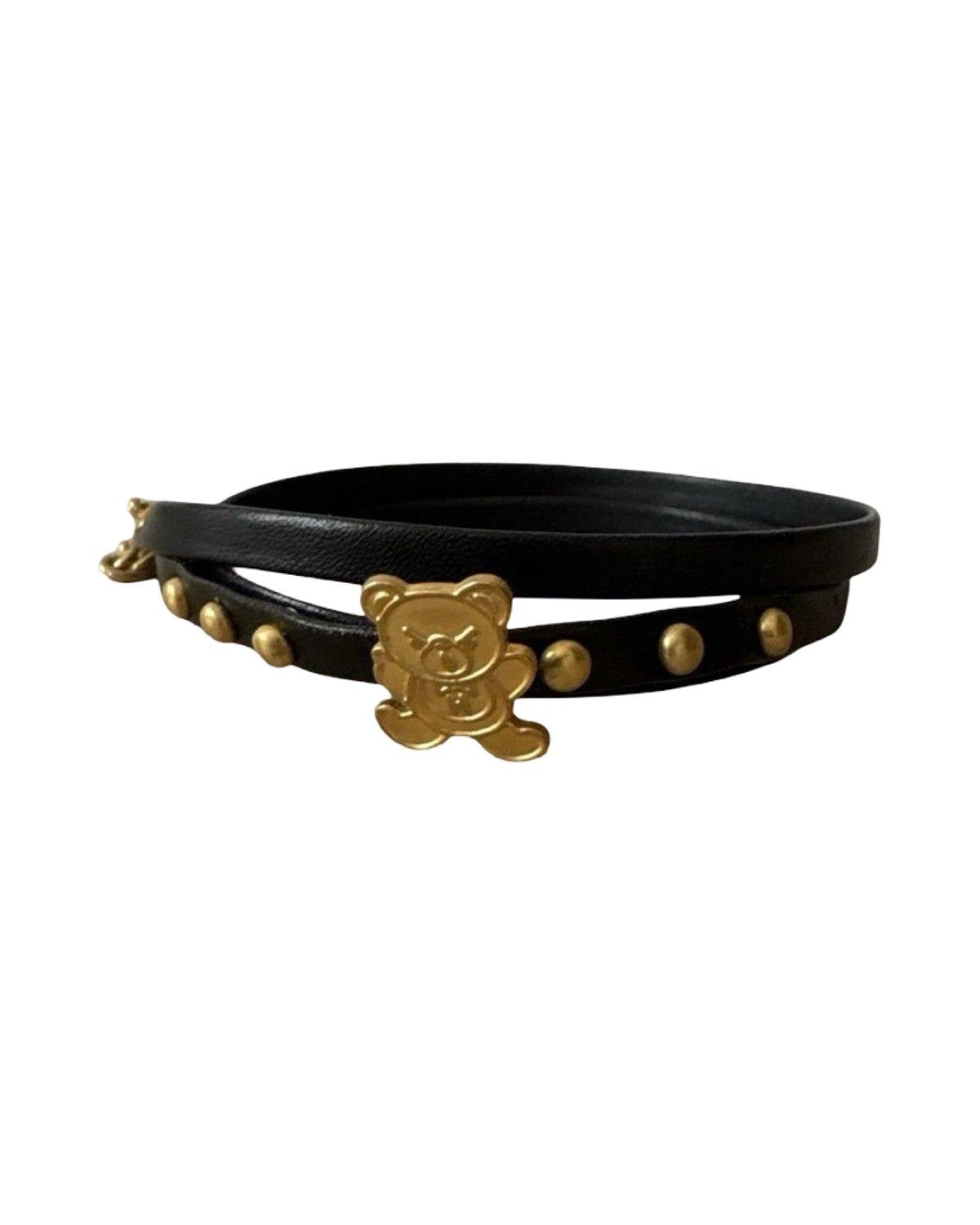 Hysteric Glamour Gold Hysteric Bear Wrap Leather Bracelet Size ONE SIZE - 1 Thumbnail