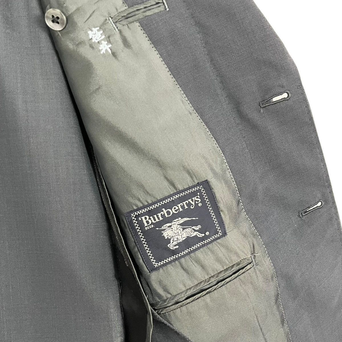 Burberry × Vintage Vintage 90’s Burberrys Wool & Mohair Men’s Blazer Jacket Size US M / EU 48-50 / 2 - 7 Thumbnail