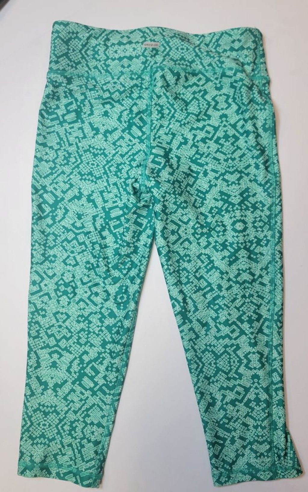 Other Women's Energy Zone Teal & White Patterned Leggings Size S Size 27" / US 4 / IT 40 - 2 Thumbnail