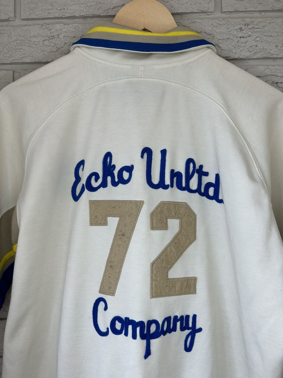 Ecko Unltd. × Vintage Vintage Ecko Chain Stitched Short Sleeve Knit Bowling Shirt Size US M / EU 48-50 / 2 - 7 Thumbnail