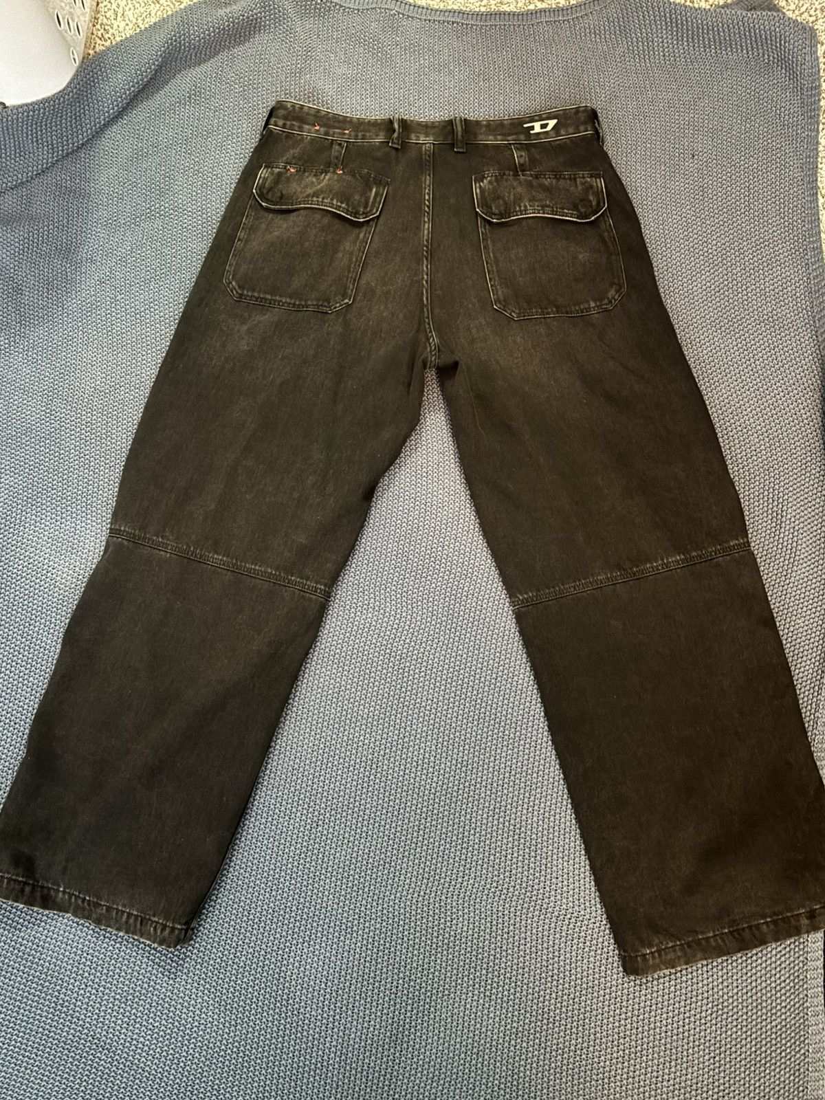 Diesel Diesel D Shift Denim Washed Black Size US 33 - 2 Thumbnail