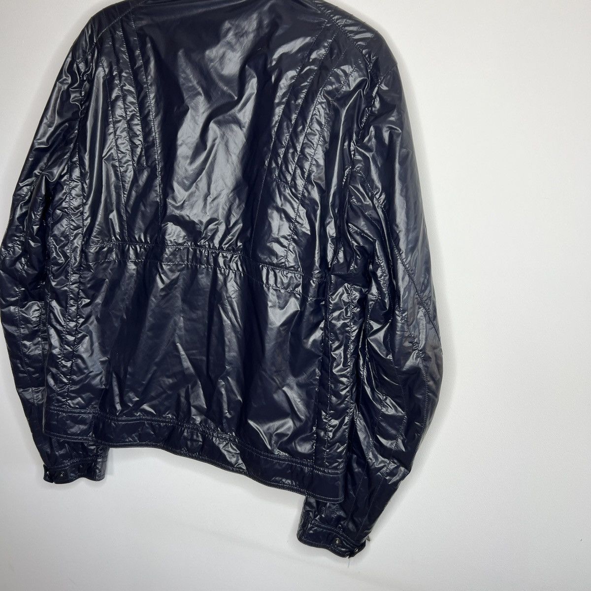 Moncler Moncler Nylon Bomber Navy Jacket Logo Shiny Rare Hype Size US M / EU 48-50 / 2 - 8 Thumbnail