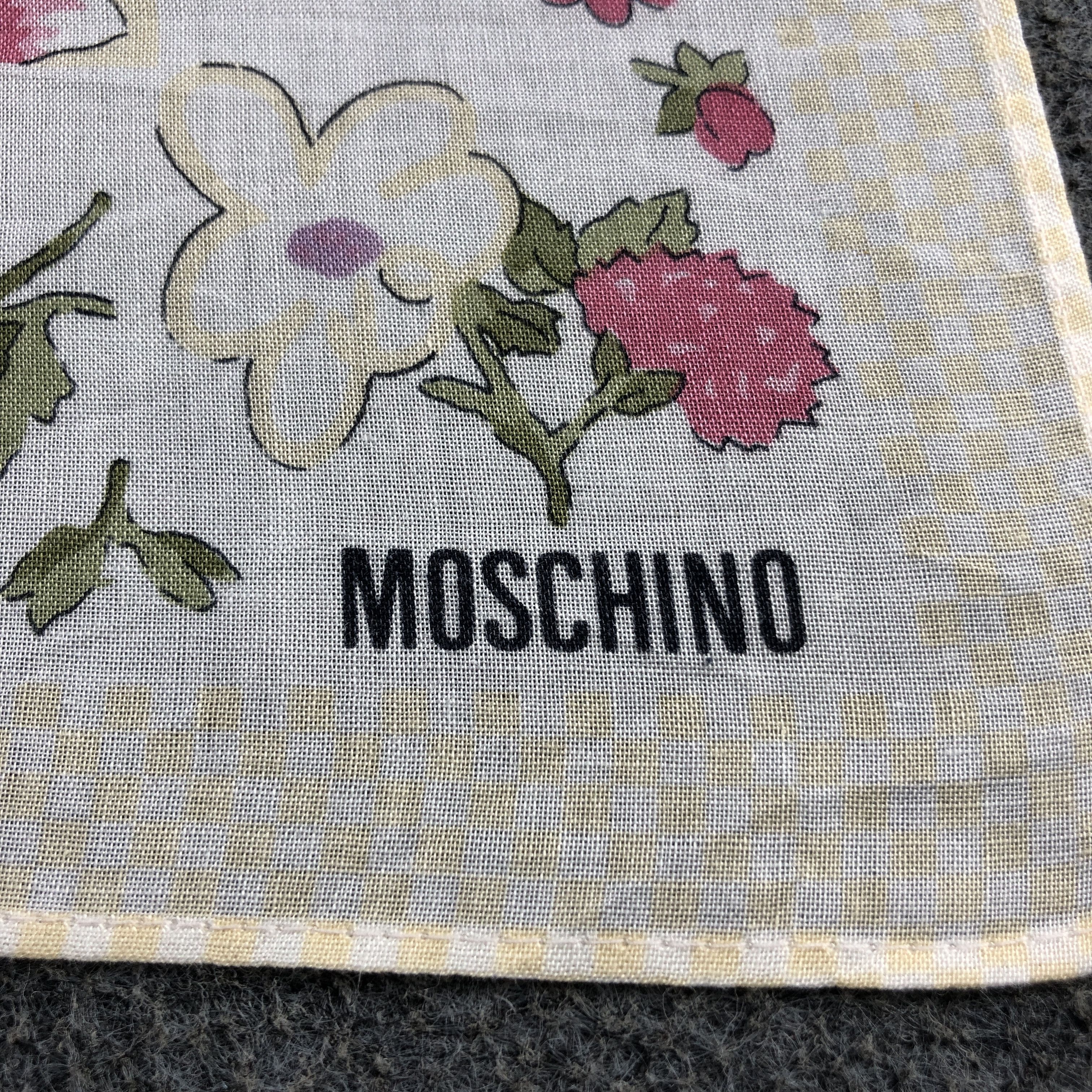 Moschino × Vintage Moschino Handkerchief Neckerchief Bandana H2727 Size ONE SIZE - 4 Thumbnail