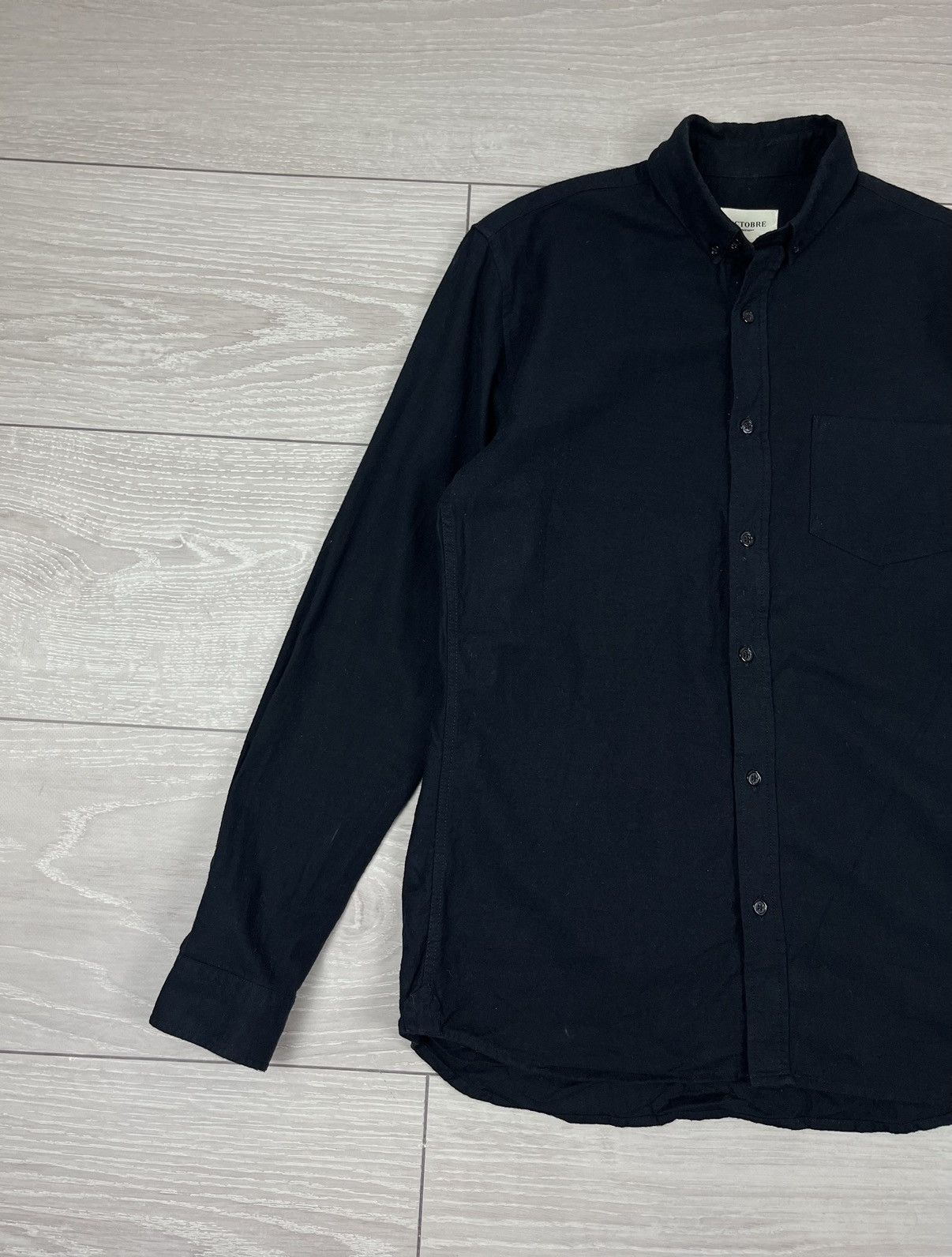 Other Octobre Editions Blue Navy Cotton Button Shirt Size US S / EU 44-46 / 1 - 4 Thumbnail