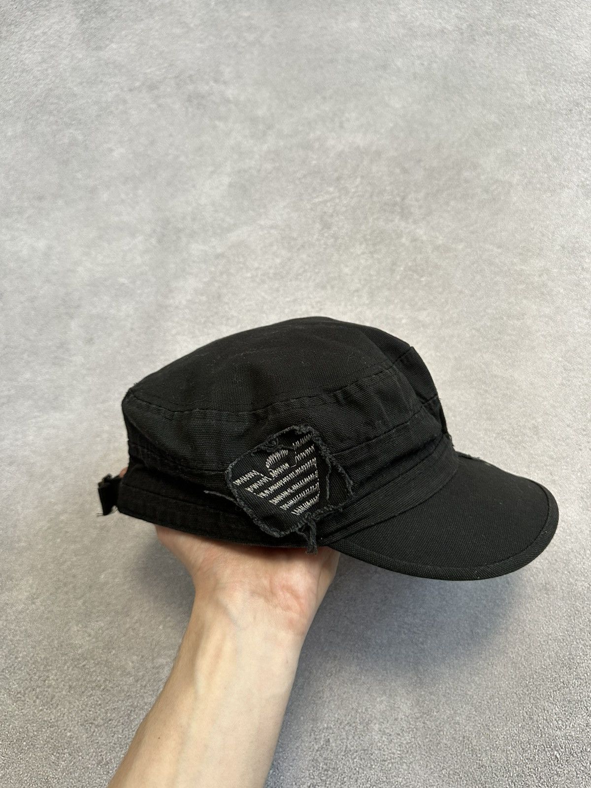 Giorgio Armani Vintage Giorgio Armani Y2K Cap Hat Avant-Garde distressed Size ONE SIZE - 2 Thumbnail