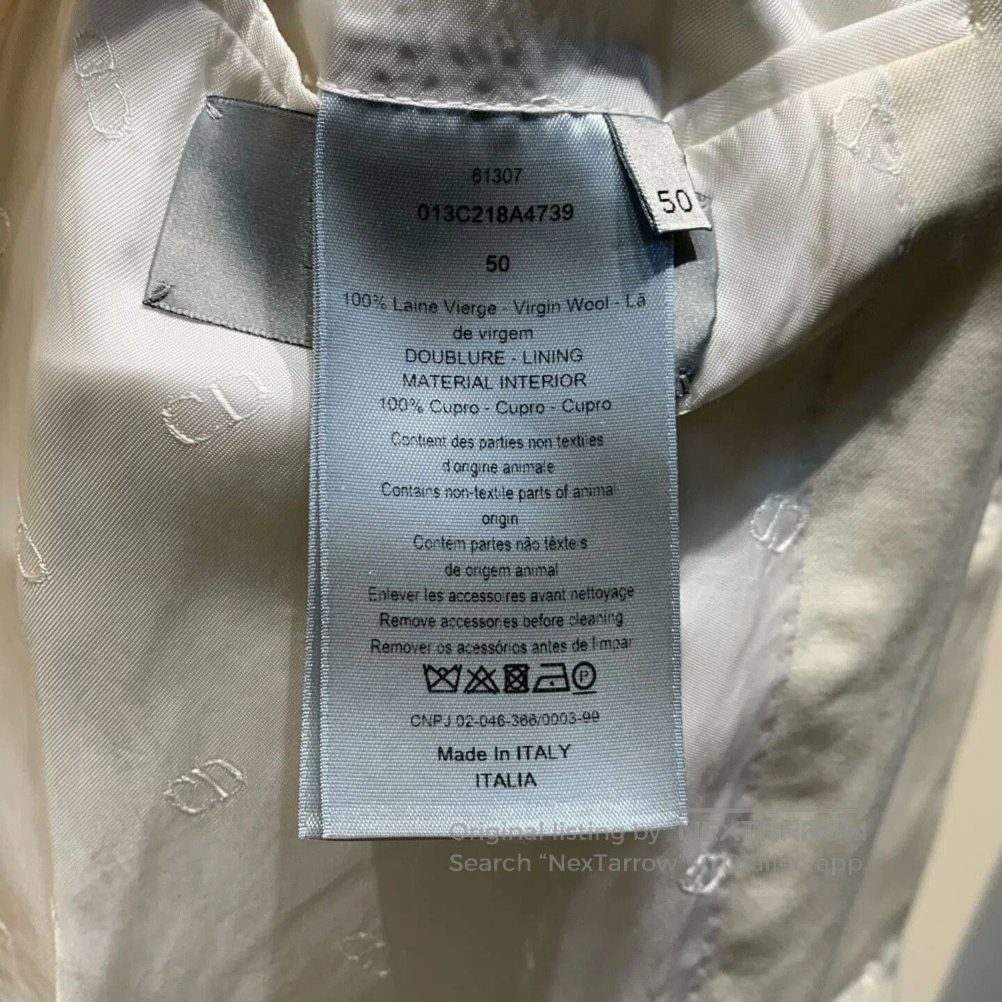 Dior Dior Beige Bee Blazer Jacket. Size US L / EU 52-54 / 3 - 6 Thumbnail