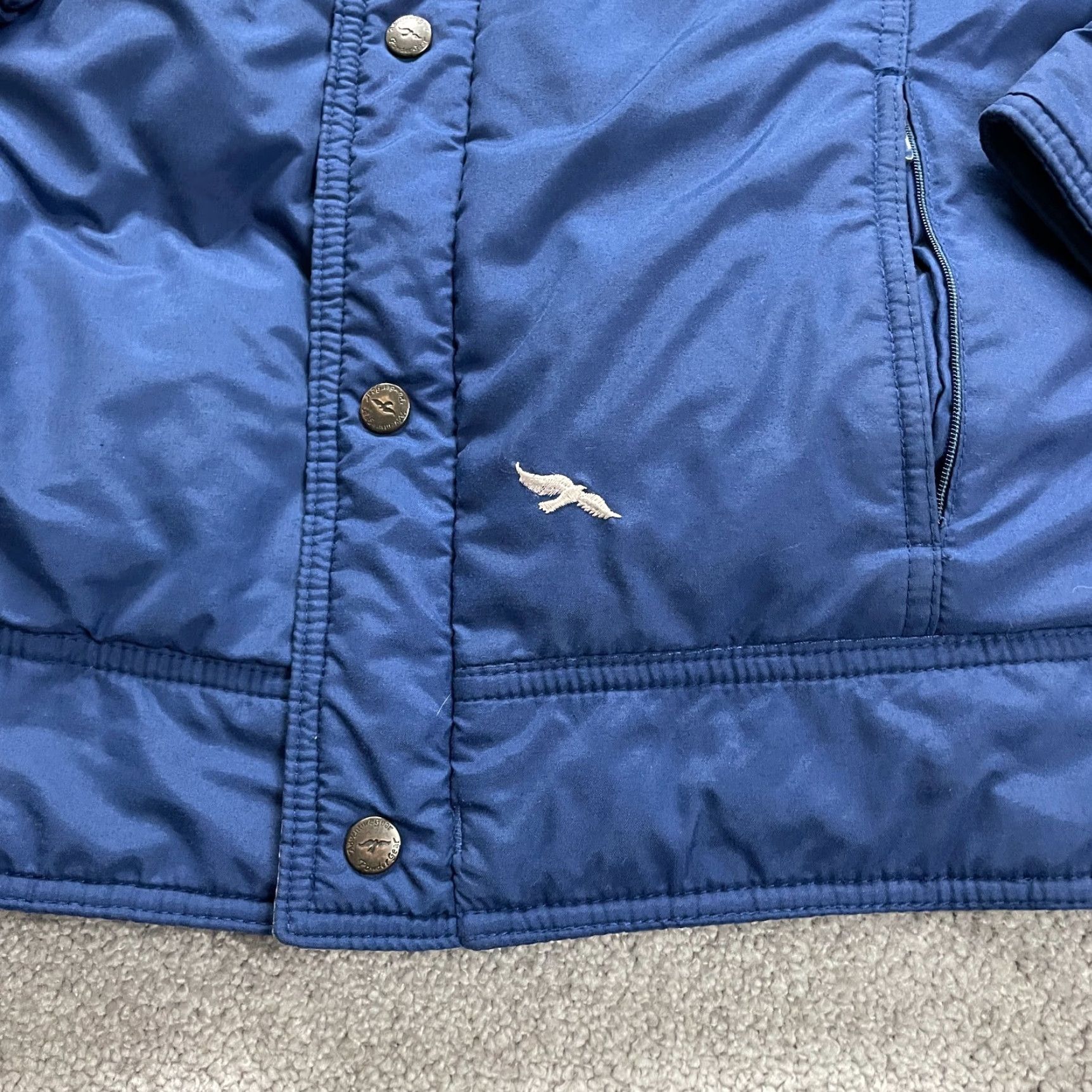 Vintage Powergear Outdoor Puffer Jacket Mens M Blue Full Zip Down Adventure Hiking Jacket Size US M / EU 48-50 / 2 - 4 Thumbnail