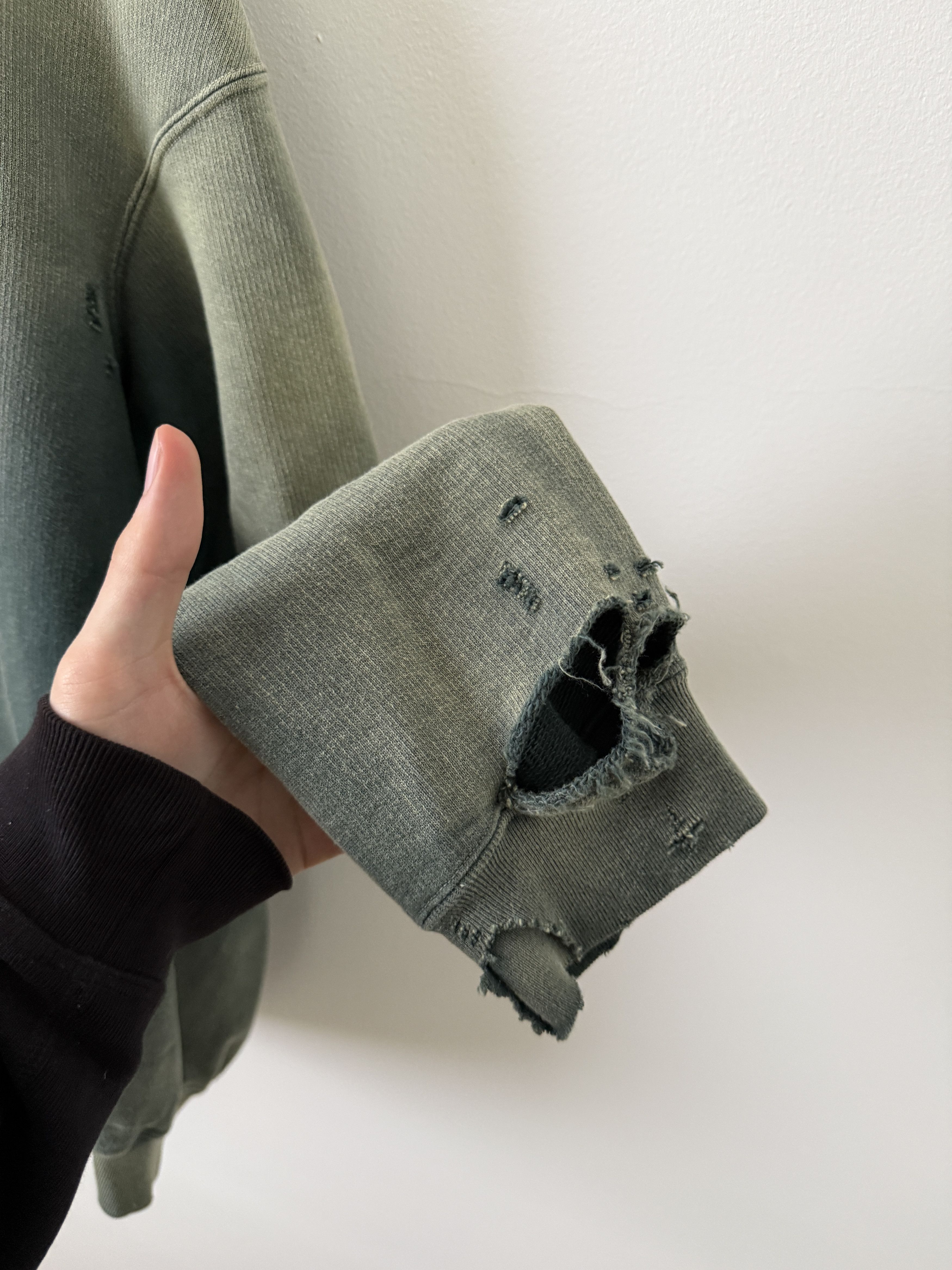 Maison MIHARA YASUHIRO Sun Faded Distressed Pullover Hoodie Size US S / EU 44-46 / 1 - 16 Thumbnail