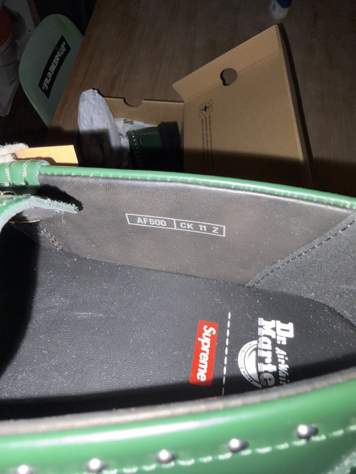 Dr. Martens × Supreme Supreme Dr. Martens Studded Penton Loafer Green Size US 8 / EU 41 - 8 Thumbnail