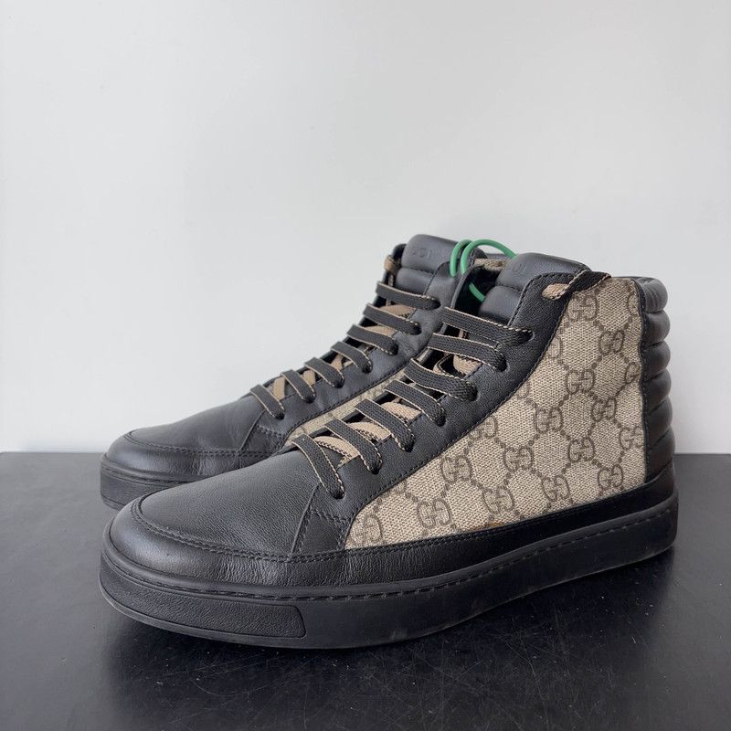 Gucci High-Top Leather Casual Sneakers for Men 0079