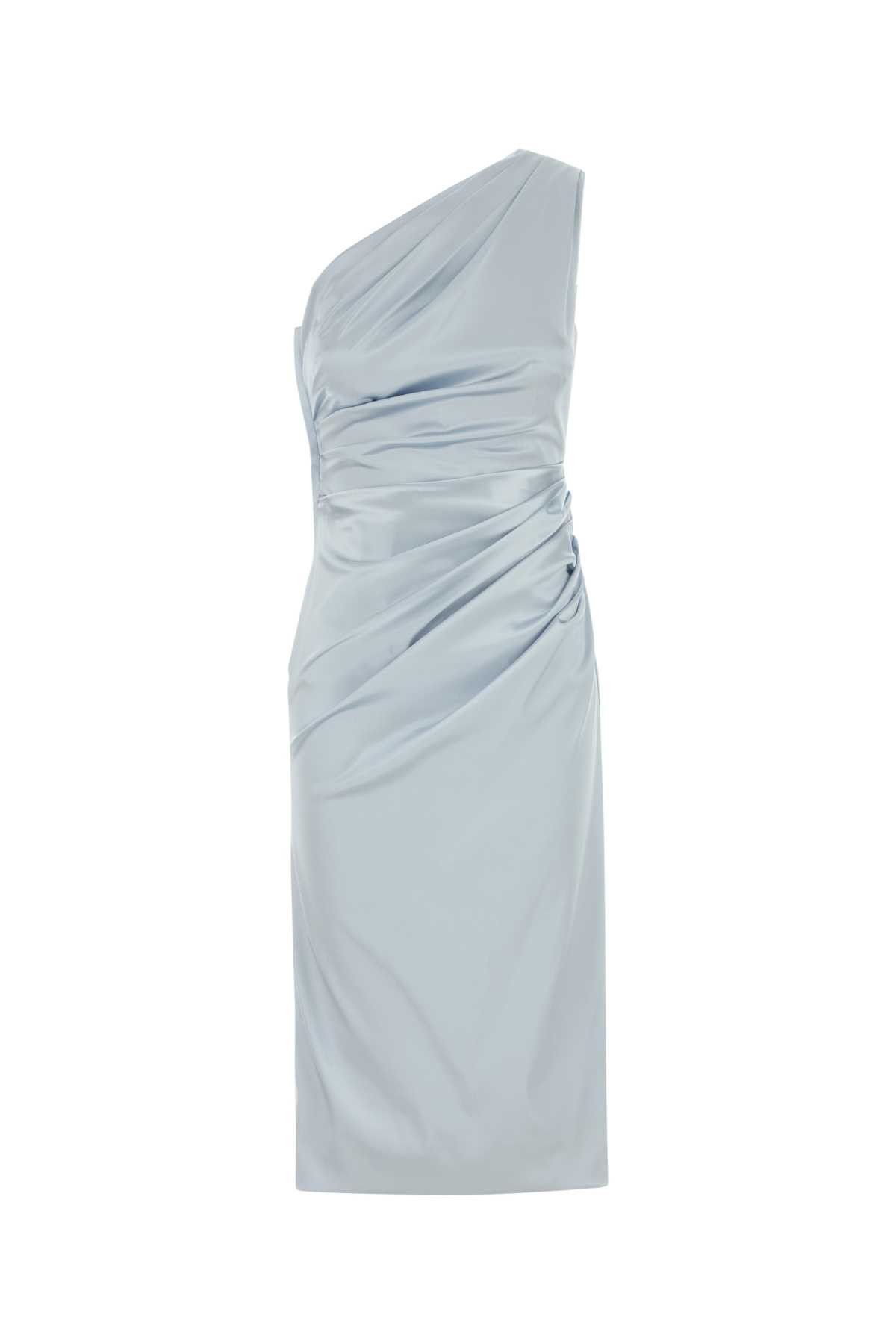 Dolce & Gabbana Pastel Light Blue Stretch Satin Dress Size S / US 4 / IT 40 - 1 Thumbnail
