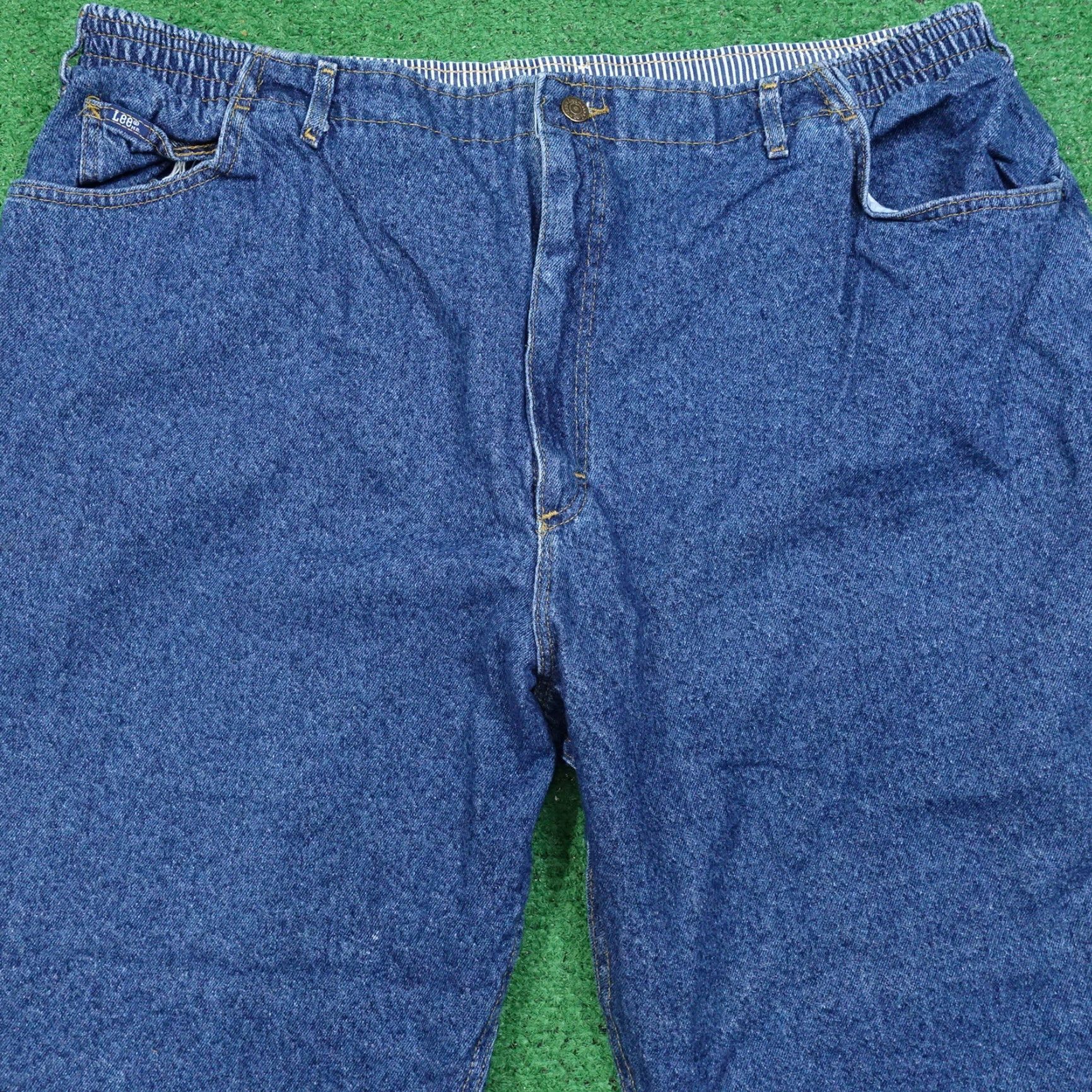 Lee VINTAGE Lee USA DENIM Jeans WOMENS 30 MED Tapered 43x28 Blue - 90s/Marketing, 80s, 70s? (If decades) Size 30" / US 8 / IT 44 - 4 Thumbnail