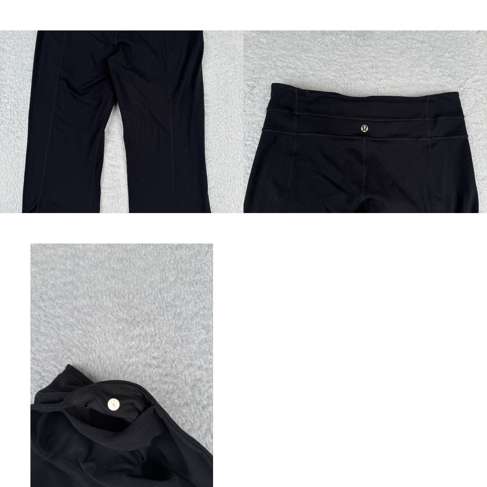 Lululemon Lululemon Pants Women 6 Black Wide-Leg Cropped 18" Inseam Yoga Casual Gym Luxtreme Pockets Zip Pocket Size 28" / US 6 / IT 42 - 9 Thumbnail