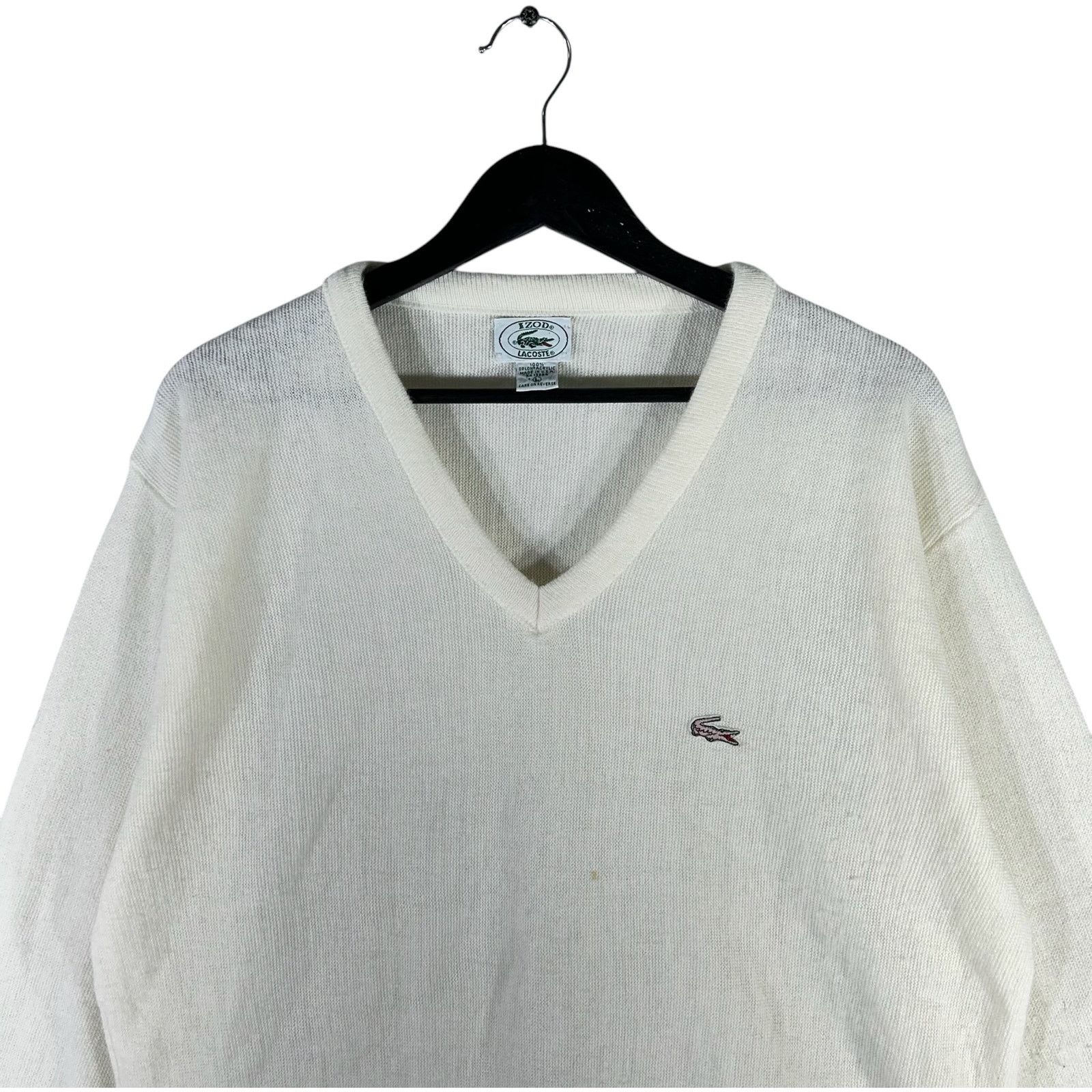 Lacoste Lacoste Mini Logo V-Neck Sweater Size US L / EU 52-54 / 3 - 2 Thumbnail