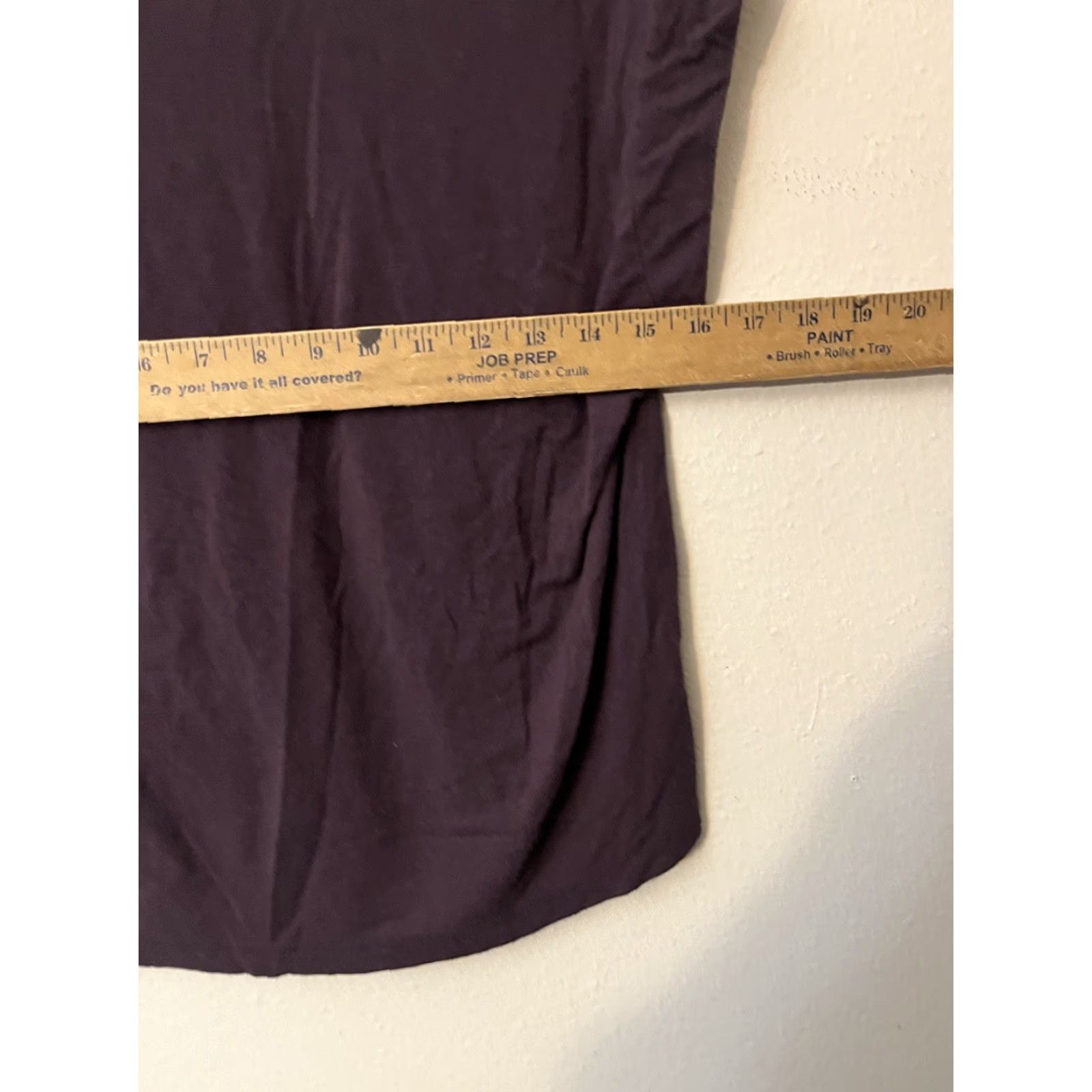 Express Express T-Shirt Women XS V-Neck Maroon Solid Cotton, Modal Short Sleeve Pullover Tee, Casual Basic Shirt, Classic style (Mens/Womens) Size XS / US 0-2 / IT 36-38 - 4 Thumbnail