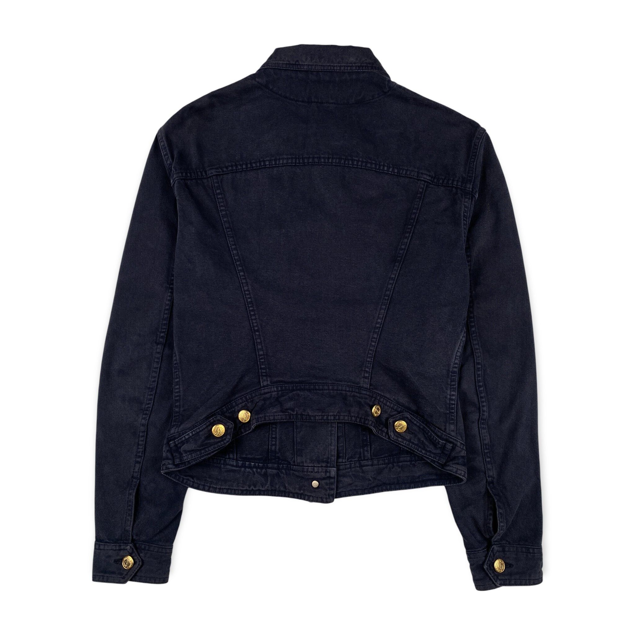 Katharine Hamnett London Gold Tone Buttons Denim Jacket Size S / US 4 / IT 40 - 2 Thumbnail