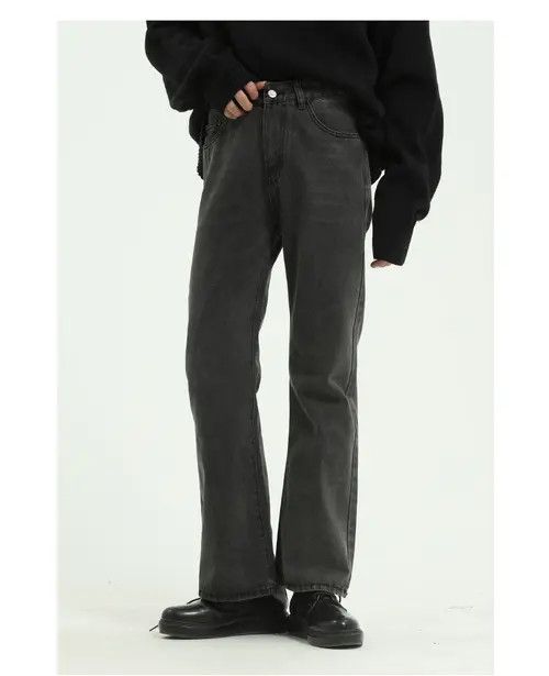 Other Grey Washed Straight Bootcut Jeans Size US 32 / EU 48 - 5 Thumbnail