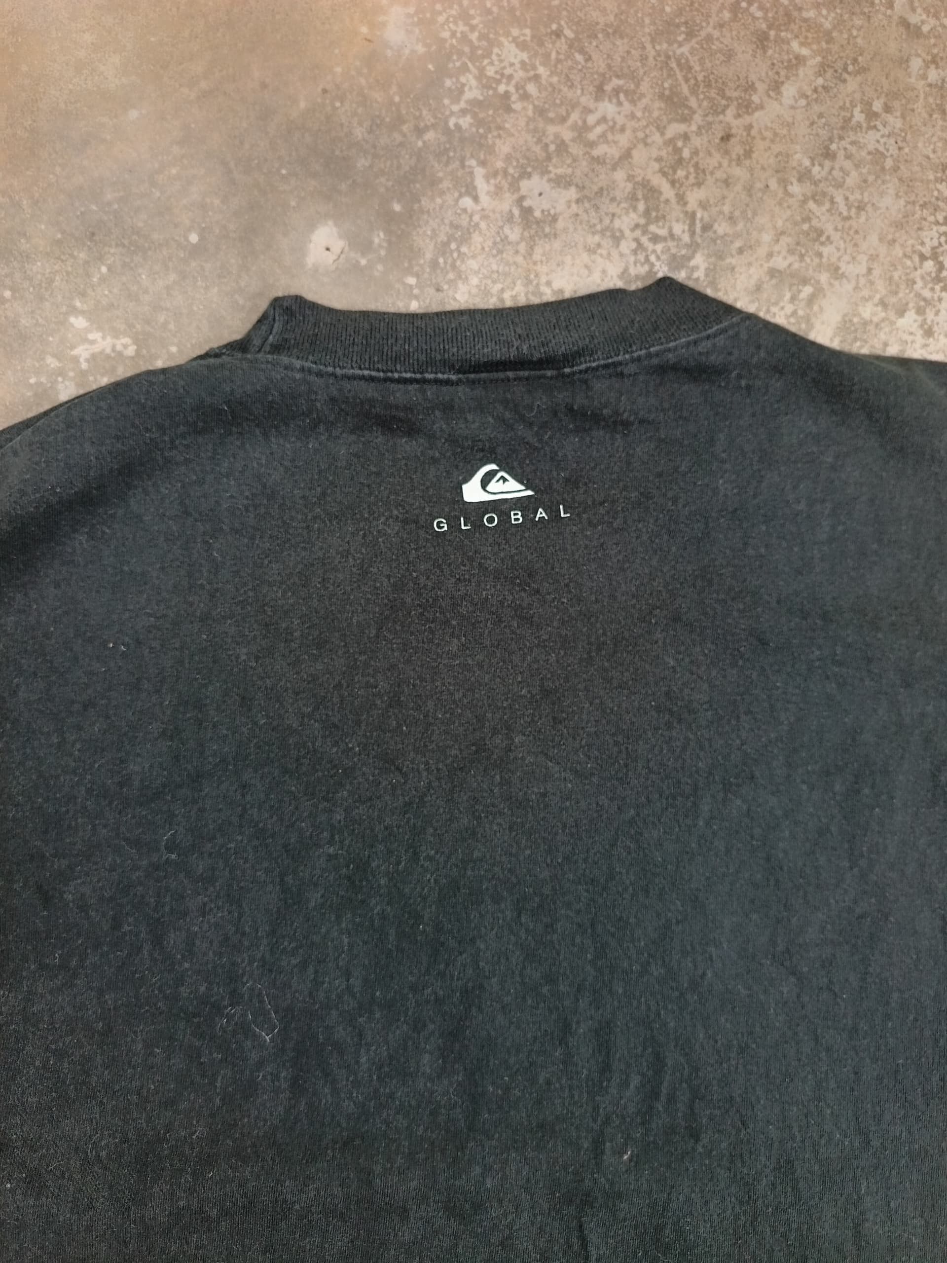Quiksilver × Vintage 90s made in Japan single stich quiksiver global tshirt Size US M / EU 48-50 / 2 - 5 Thumbnail