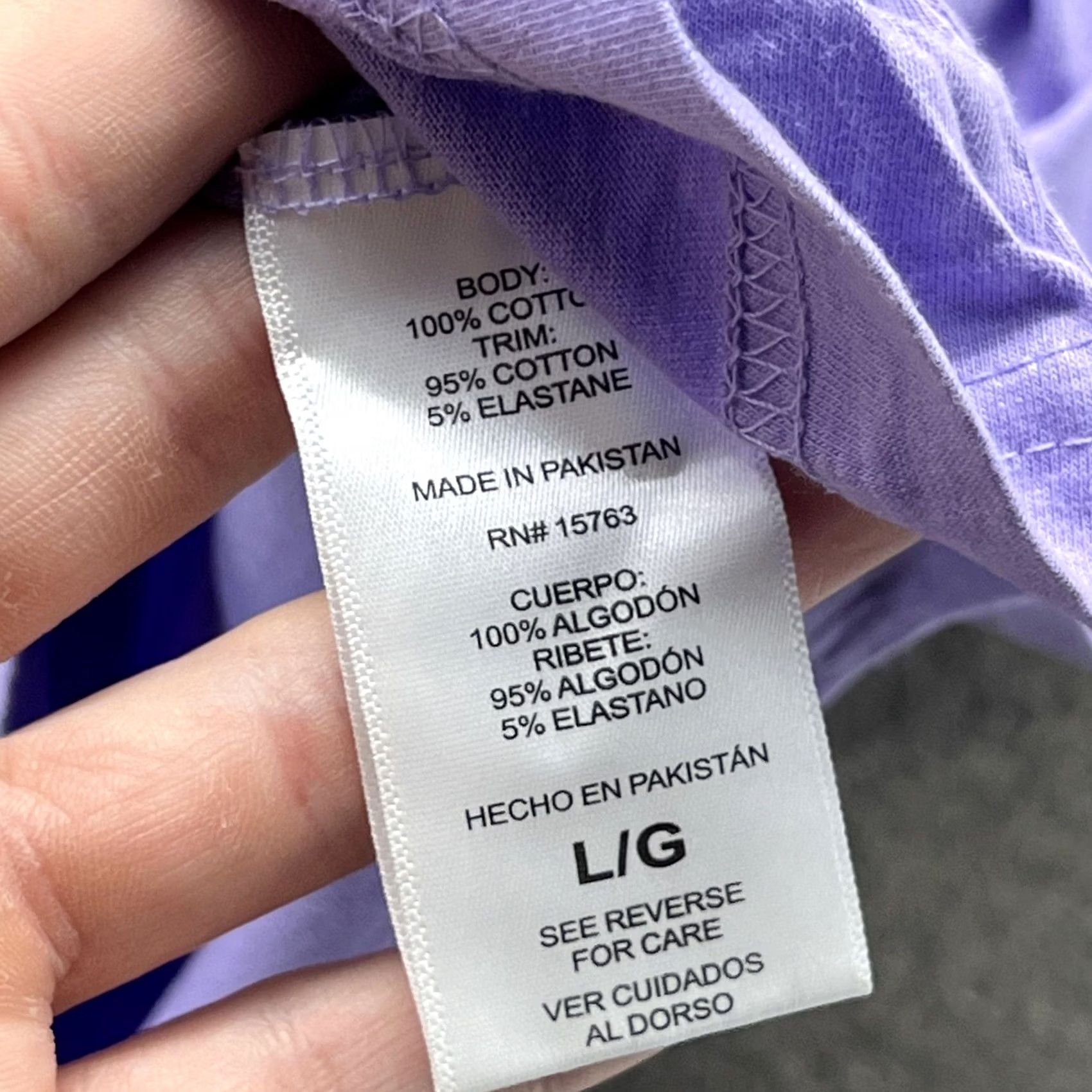 Champion Champion Shirt Womens Large Purple Logo Cropped Crew Neck Short Sleeve Tee Top Size L / US 10 / IT 46 - 3 Thumbnail