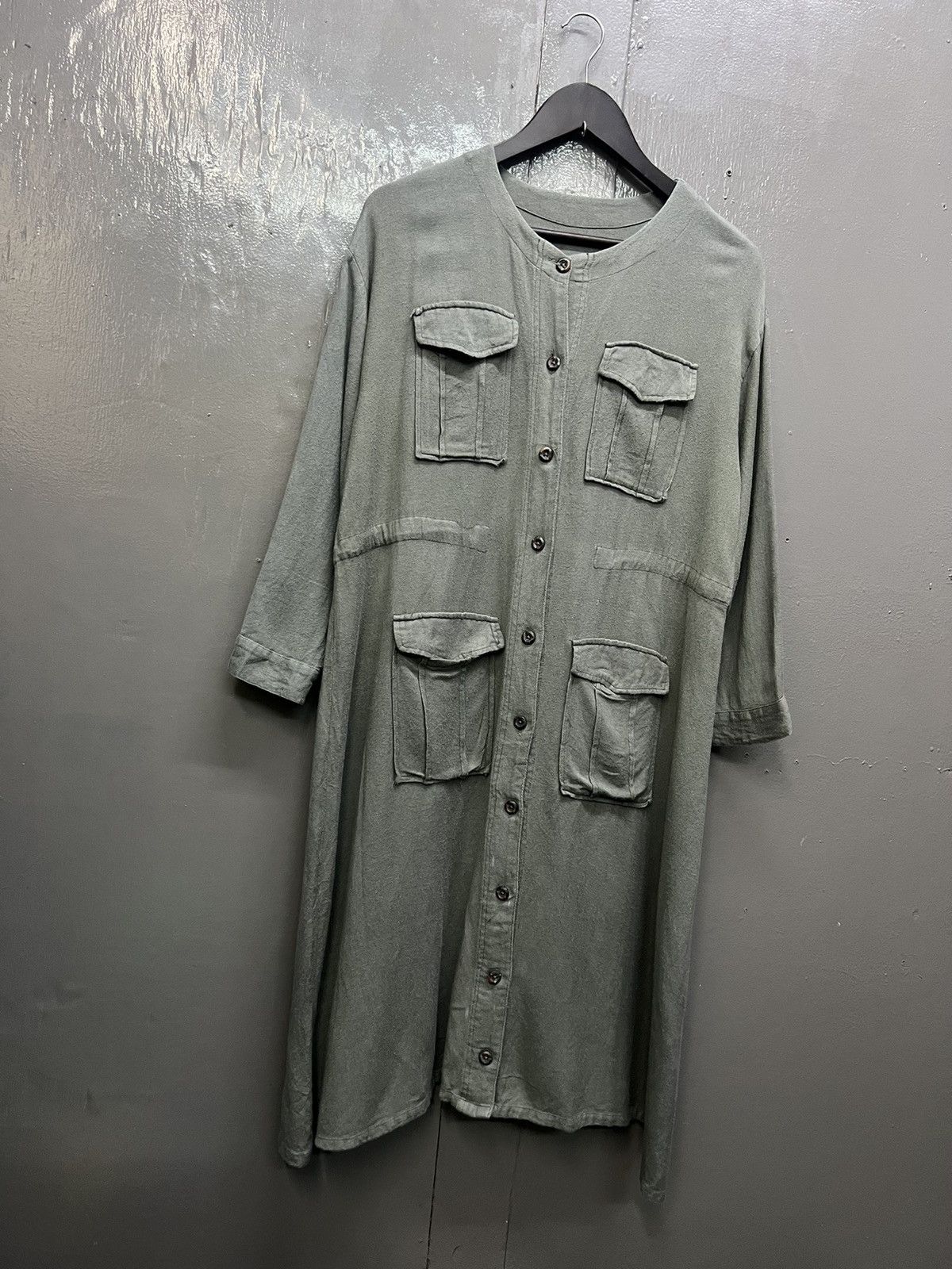 Japanese Brand Womens Shirt Long Dresses Size L / US 10 / IT 46 - 3 Thumbnail
