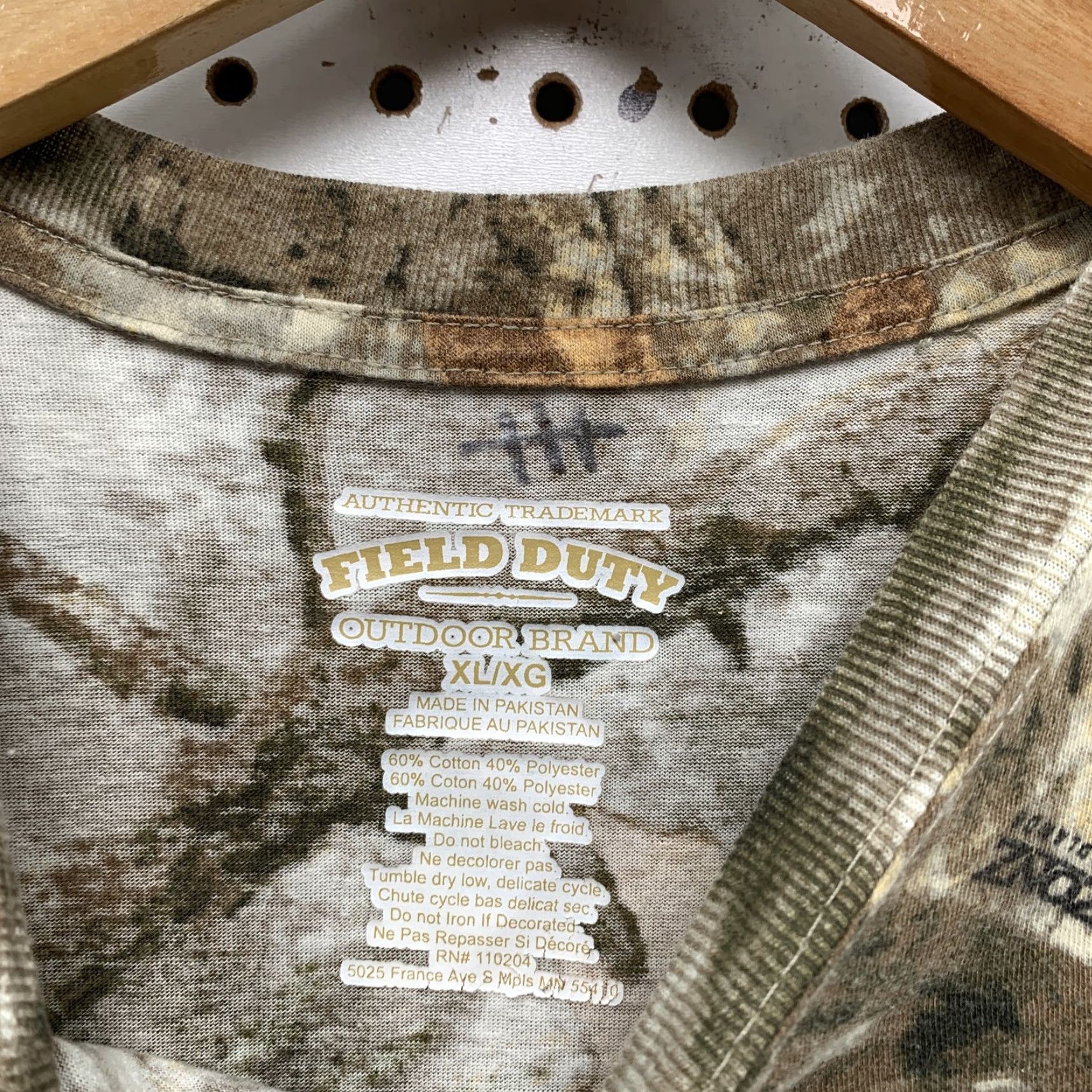 Vintage Field Duty Camouflage Shirt Mens XL Green Brown Short Sleeve Outdoor Hunt Size US L / EU 52-54 / 3 - 2 Thumbnail