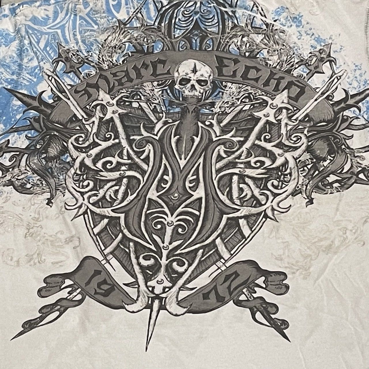 Affliction × Marc Ecko × Tapout Rare Marc Ecko Wings Cross Tee Y2K Affliction Style Size US S / EU 44-46 / 1 - 4 Thumbnail