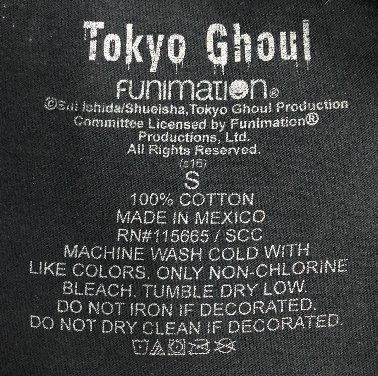 Anime Funimation Anime Tokyo Ghoul T-Shirt Size US S / EU 44-46 / 1 - 7 Thumbnail