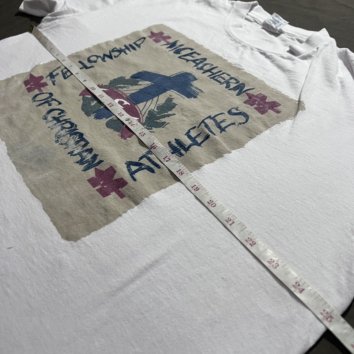 Vintage Vintage 90s FCA Bible Study Jesus God Holy Promo Tee 2XL Size US XXL / EU 58 / 5 - 12 Thumbnail