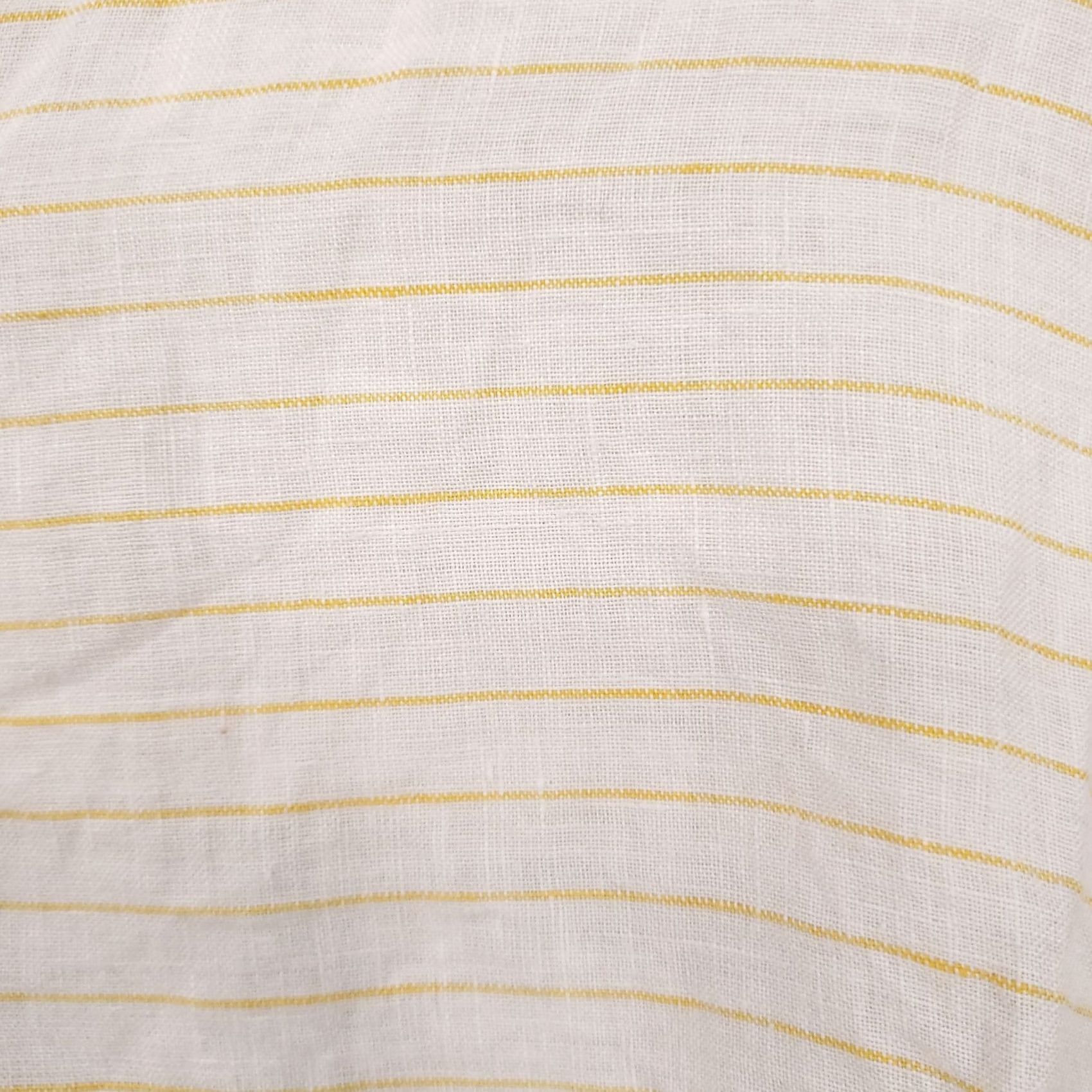 Cynthia Rowley Cynthia Rowley Shirt Womens Medium White Linen Striped Knot Crop Top Size M / US 6-8 / IT 42-44 - 4 Thumbnail