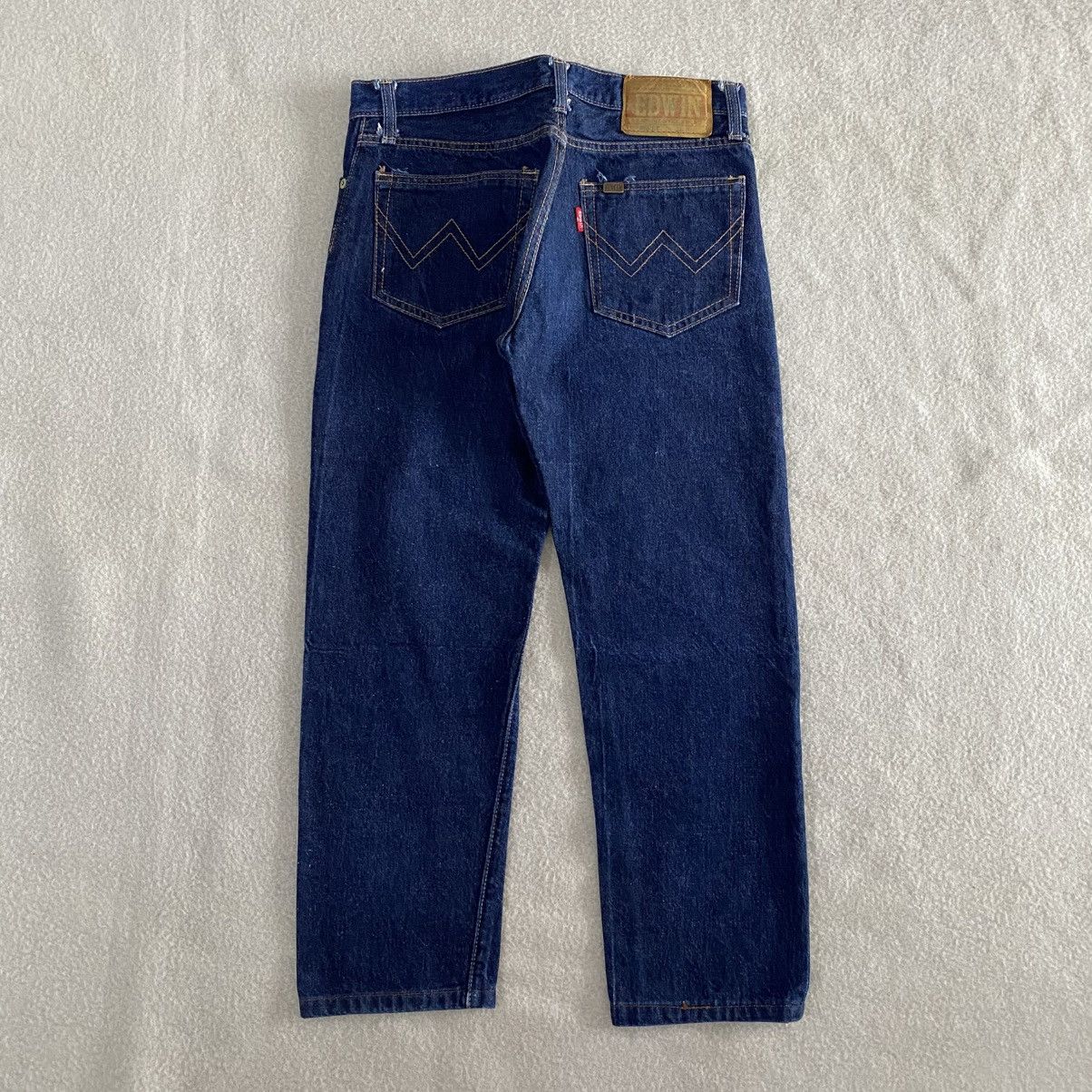 Edwin × Vintage Vintage 80's Edwin Blue Jeans Selvedge w29 Size US 29 - 5 Thumbnail
