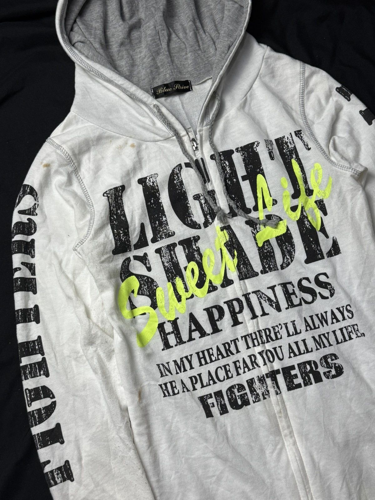 20471120 × Hysteric Glamour × Japanese Brand Japanese Poem Light Shade Hoodie Blue Gtrive Size M / US 6-8 / IT 42-44 - 3 Thumbnail