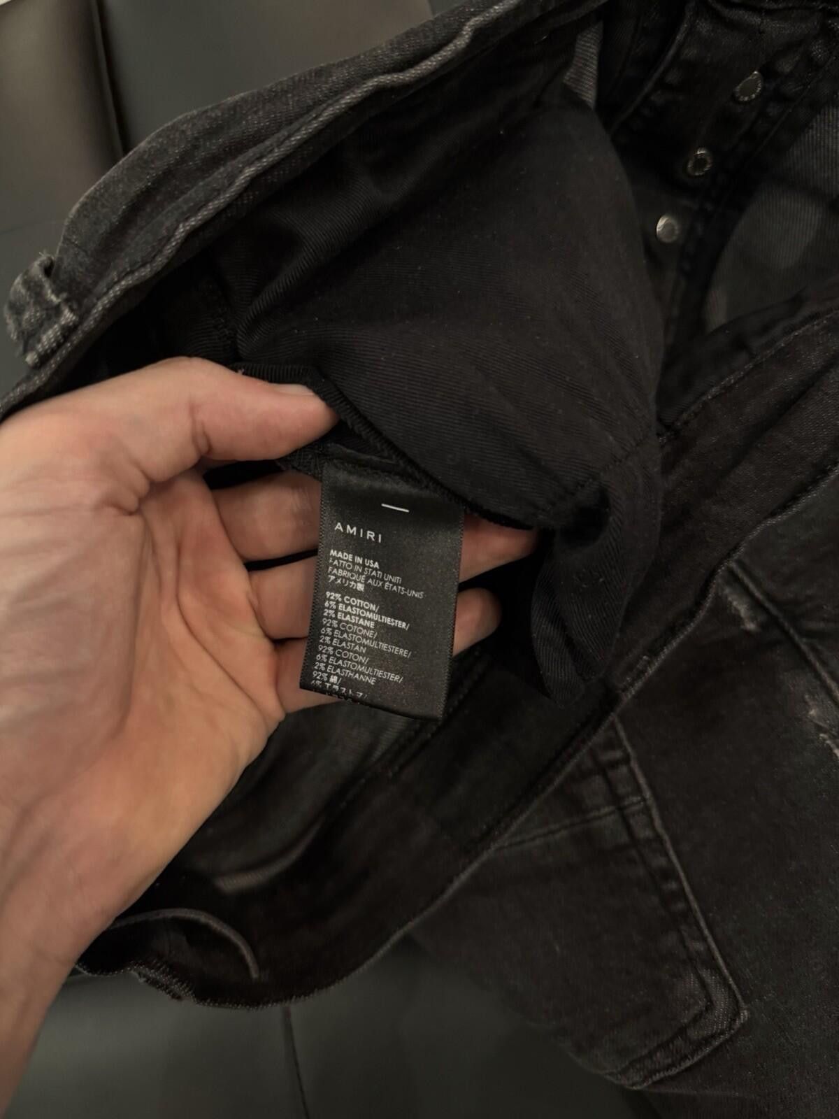 Amiri Size 30 - Amiri Black Jeans 100% Authentic Quick Shipping Size US 30 / EU 46 - 12 Thumbnail