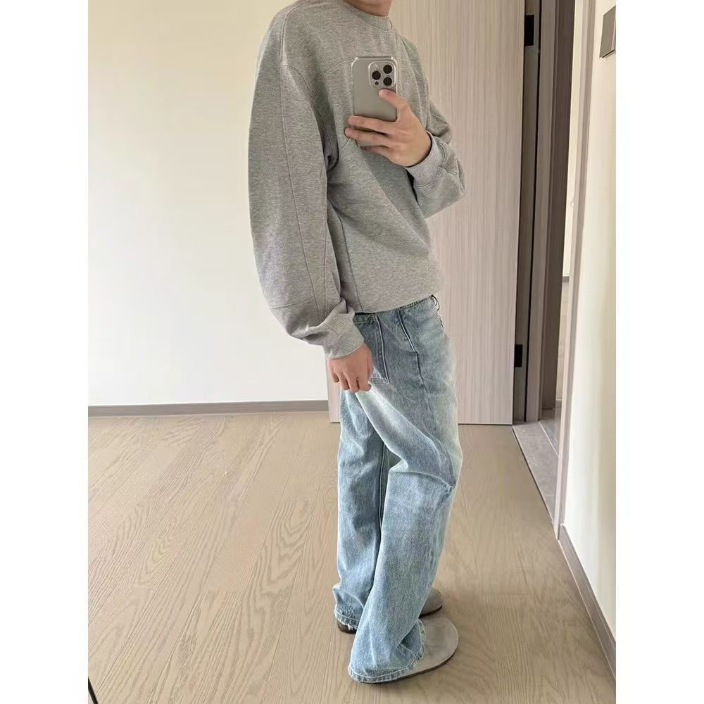 Japanese Brand × Jean Light blue casual vintage straight jeans Size US 32 / EU 48 - 5 Thumbnail