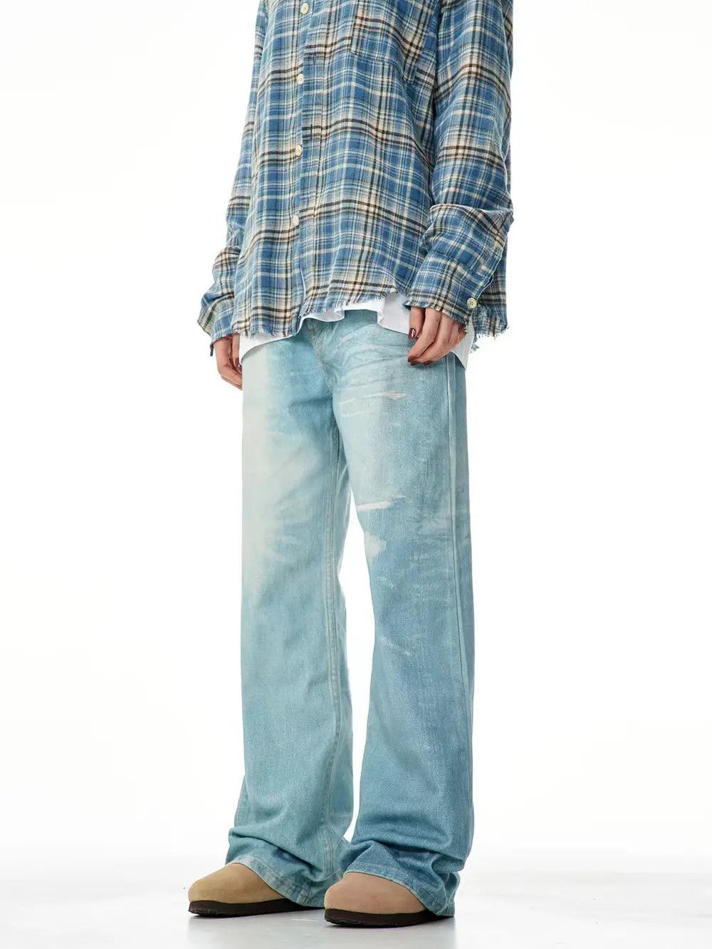 Japanese Brand × Jean Classic light blue vintage jeans Size US 33 - 1 Thumbnail