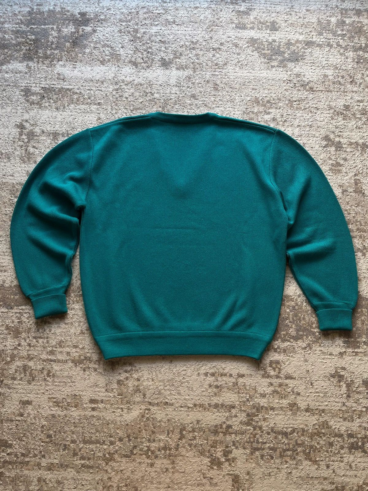 Lacoste Lacoste Vintage 90s Deadstock V Neck Aqua Blue Sweater Size US L / EU 52-54 / 3 - 13 Thumbnail