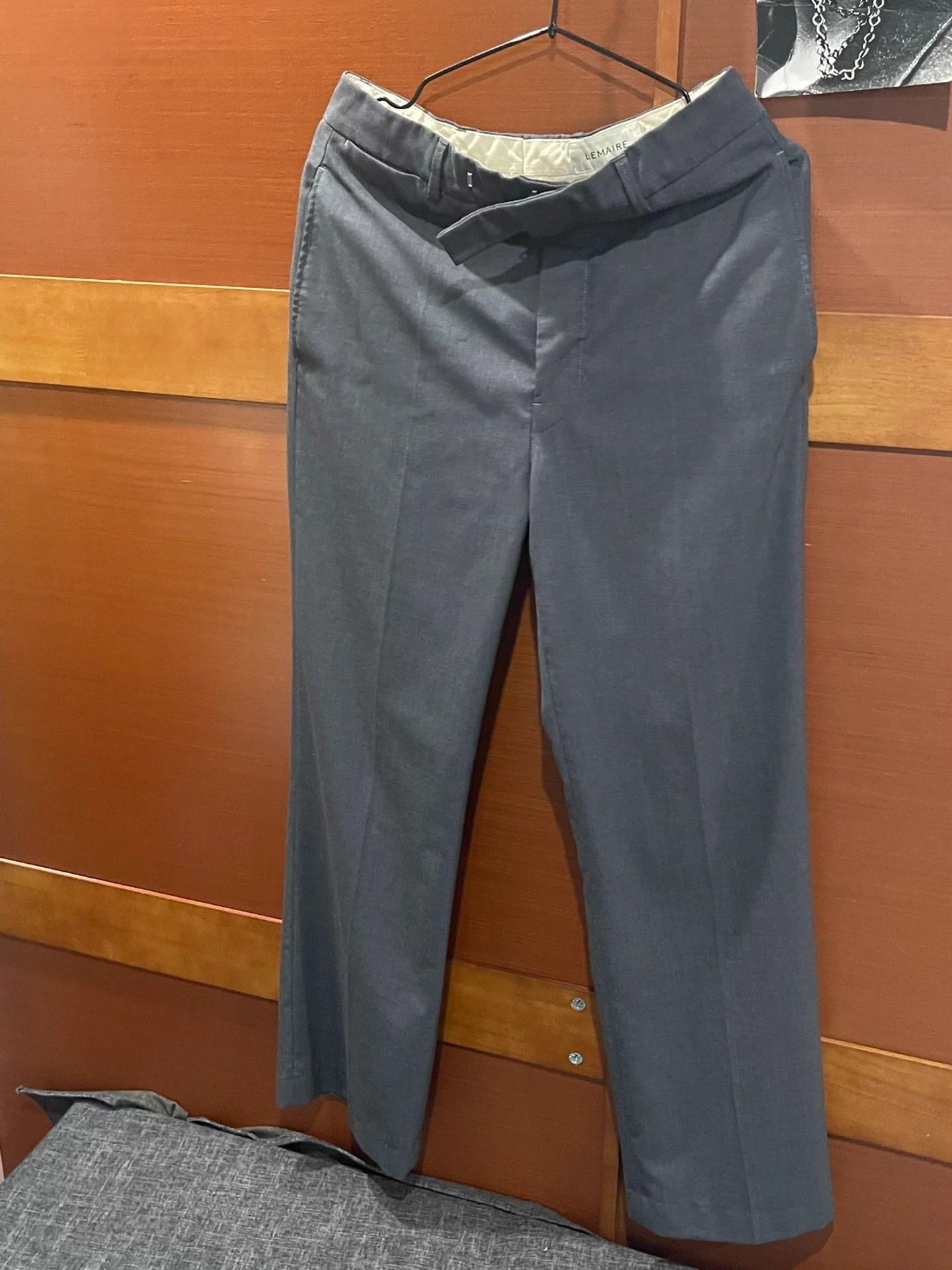 Lemaire Lemaire 21ss Gray Middle Stitch Tailored Trousers Size US 32 / EU 48 - 2 Thumbnail