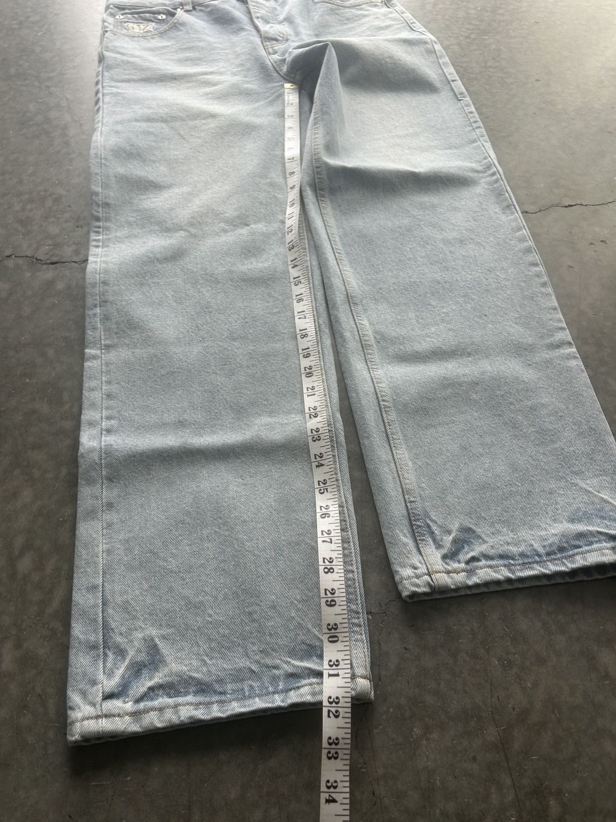Fugazi Fugazi Chainstitched Baggy Jeans Size US 35 - 9 Thumbnail