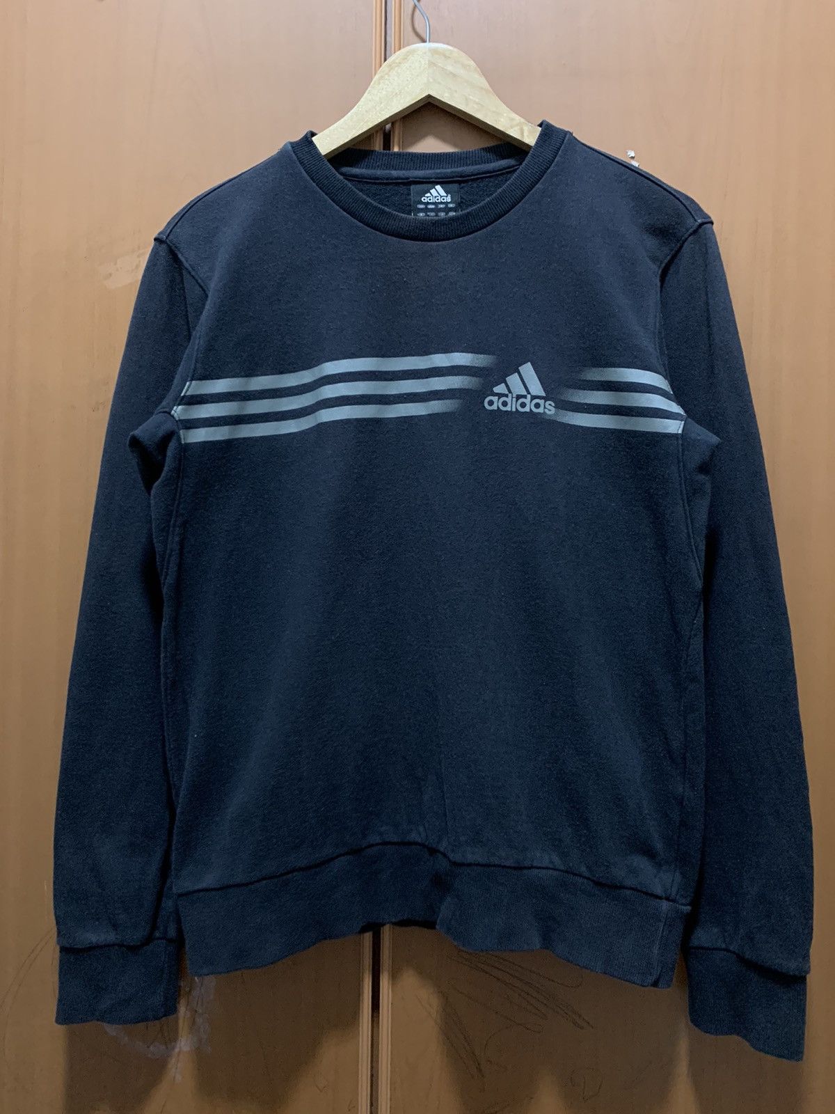 Adidas Vintage Y2K Adidas Three Stripes Sweatshirt Size US M / EU 48-50 / 2 - 1 Thumbnail