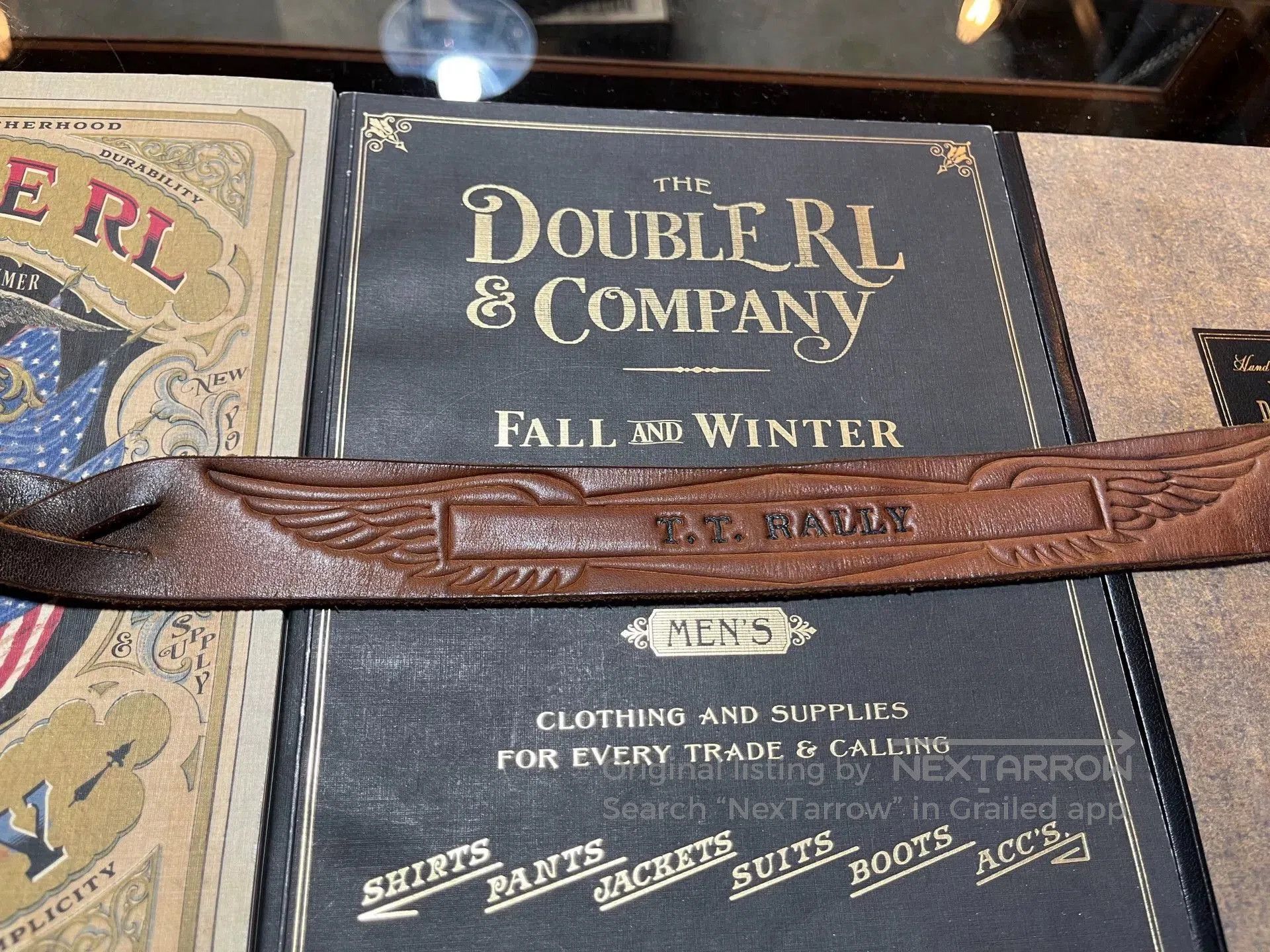 RRL Ralph Lauren rrl leather woven buckle belt. Size ONE SIZE - 4 Thumbnail