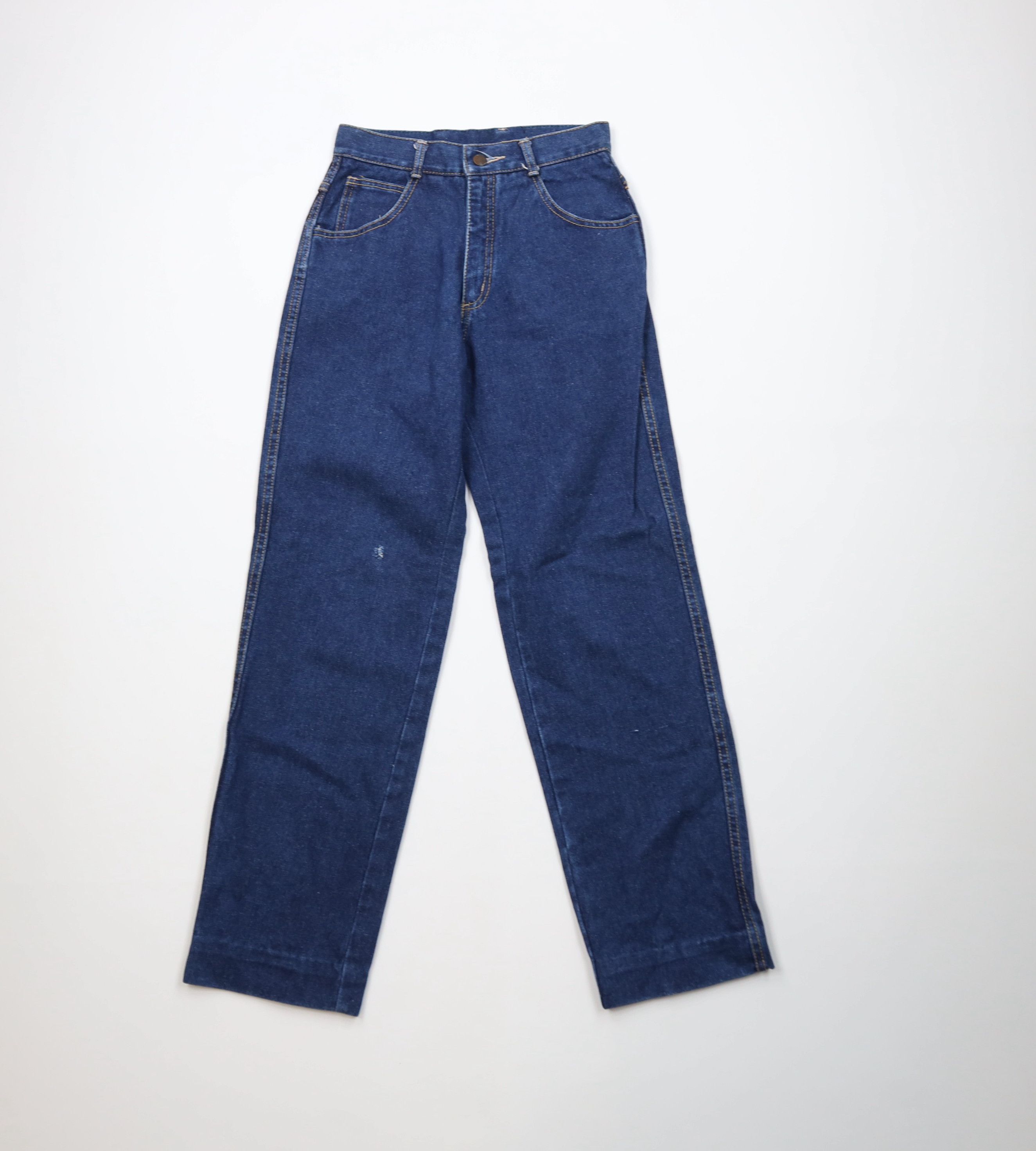 Vintage Vintage 70s Streetwear Straight Leg Denim Jeans Blue USA Size 32" / US 10 / IT 46 - 1 Thumbnail