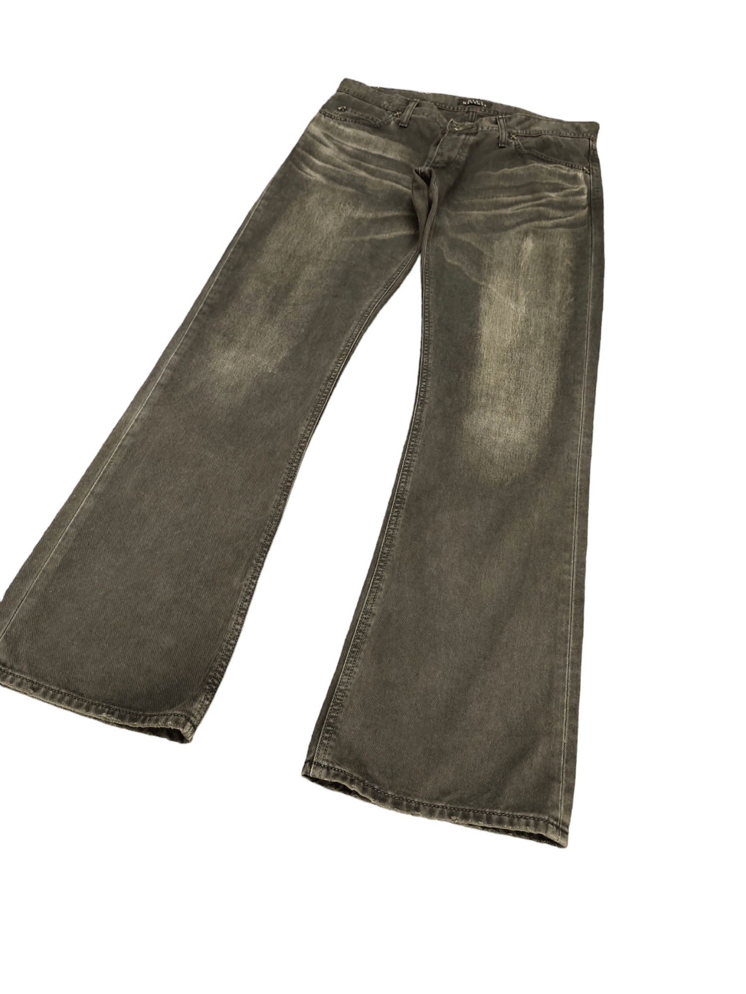 If Six Was Nine × Le Grande Bleu (L.G.B.) × Lee Flare Jeans Lee X Mens Melrose Distress Faded Boot Cut Y2k Size US 33 - 1 Thumbnail