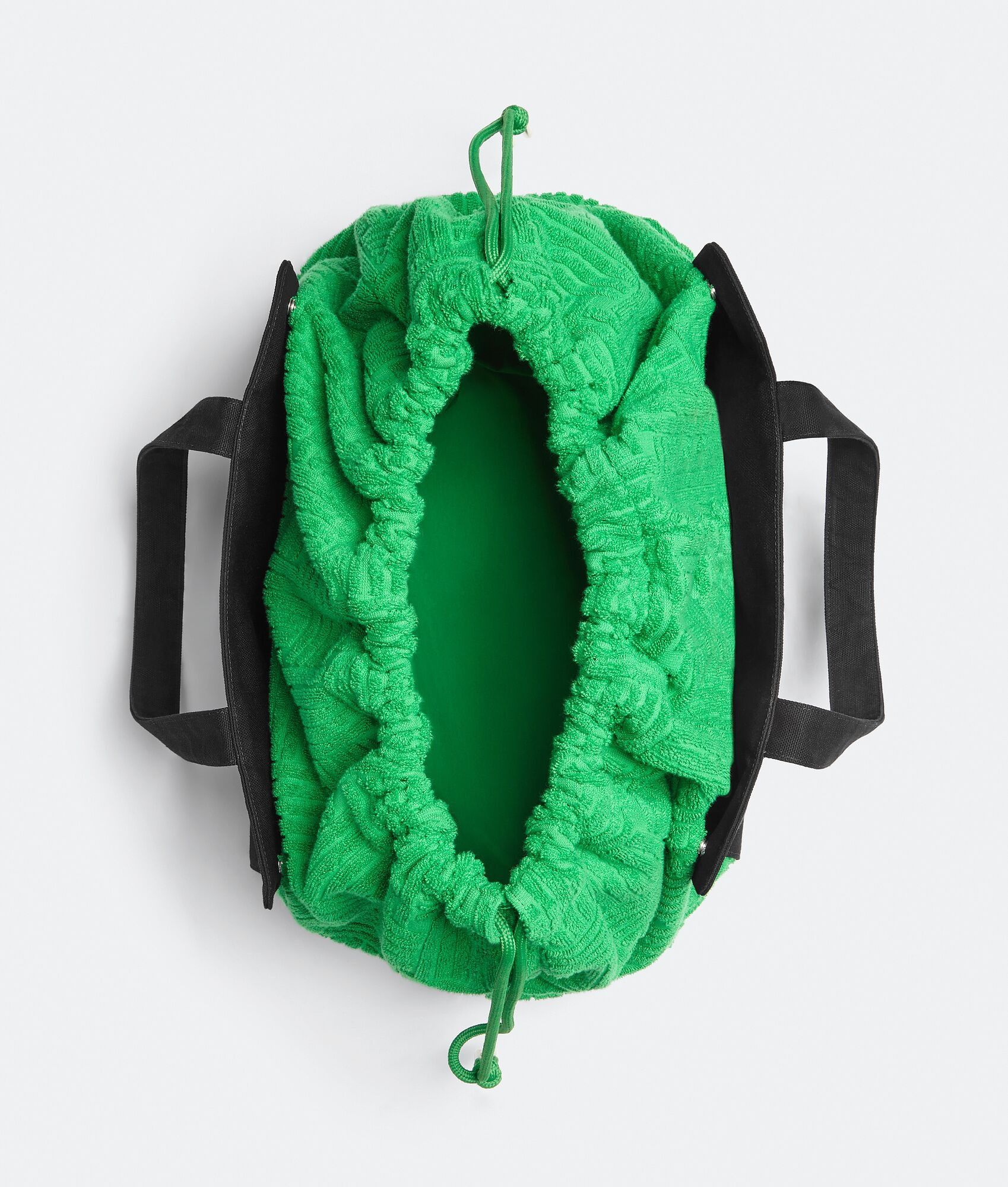 Bottega Veneta o1n1vont1125 Size: OS / Unisex Roll Up Bag in Black/Grass Size ONE SIZE - 3 Thumbnail